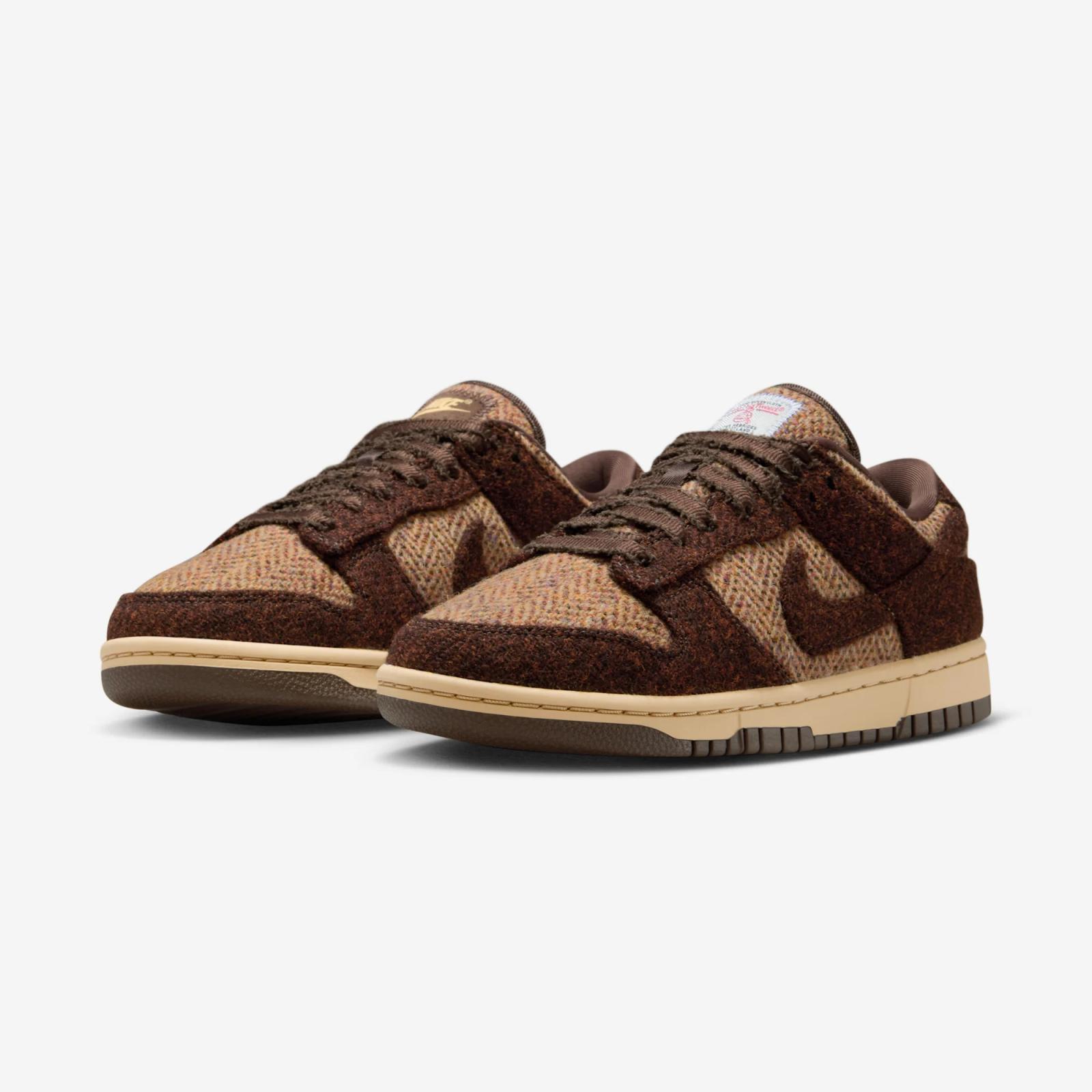 Harris Tweed x Nike Dunk Low QS Baroque Brown Violet Mist IO0052-200 Release Date 2025