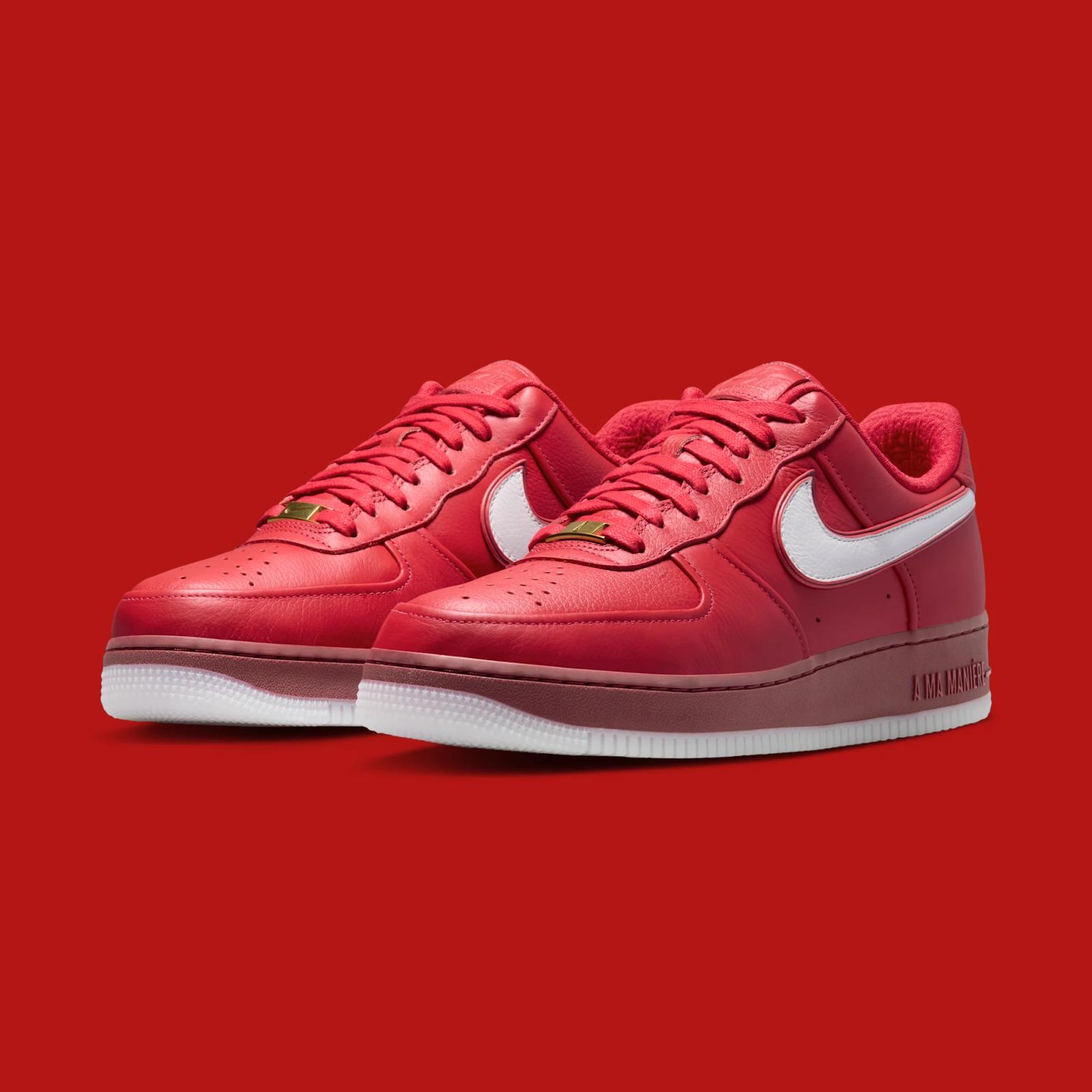 A Ma Maniere x Nike Air Force 1 Low "University Red" drops in 2026