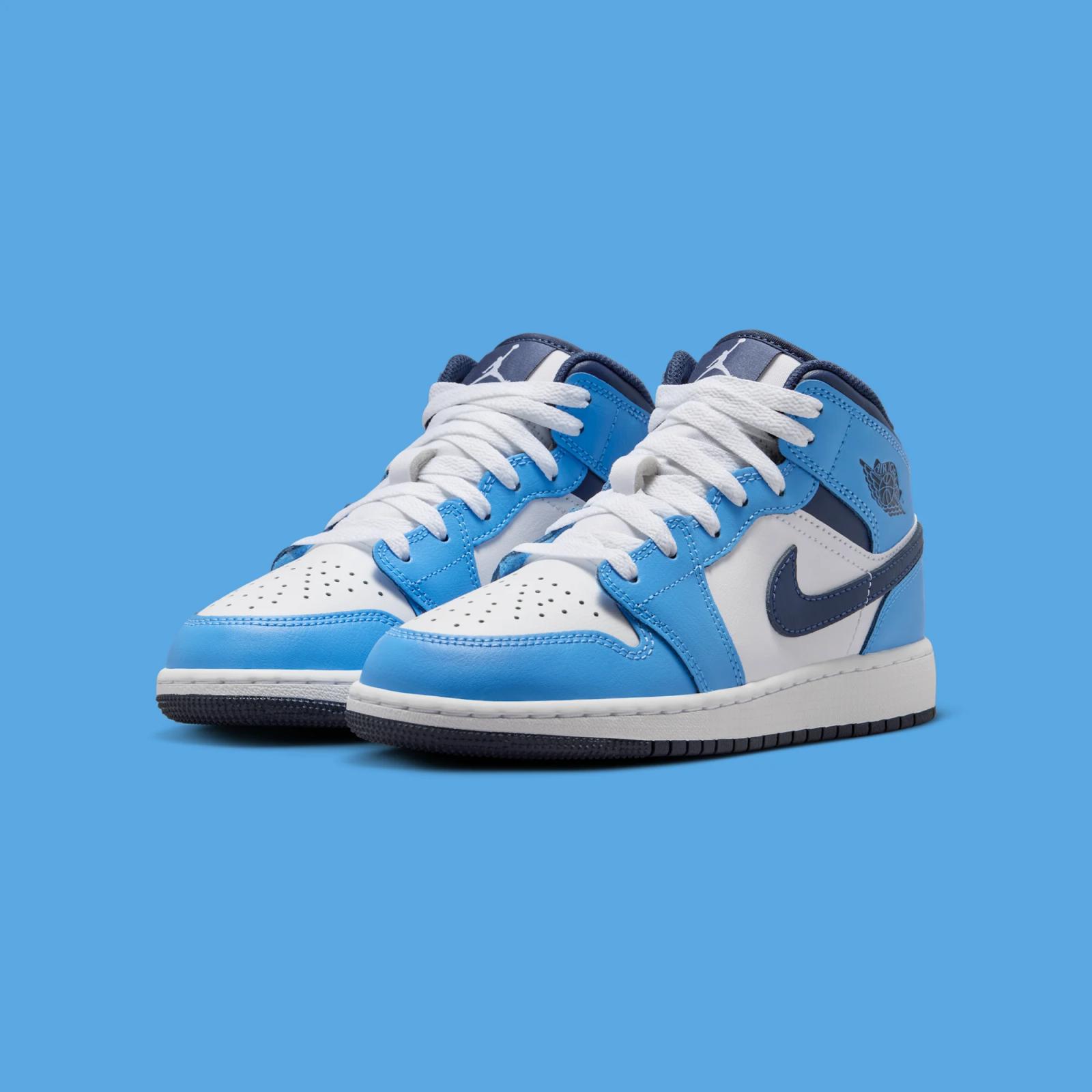 Air Jordan 1 Mid GS "University Blue" drops May 1, 2026