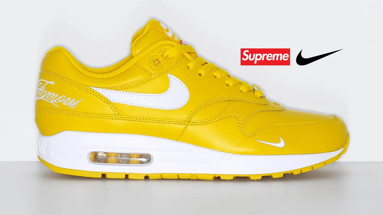 Supreme x Nike Air Max 1 ’87 SP “Speed Yellow”