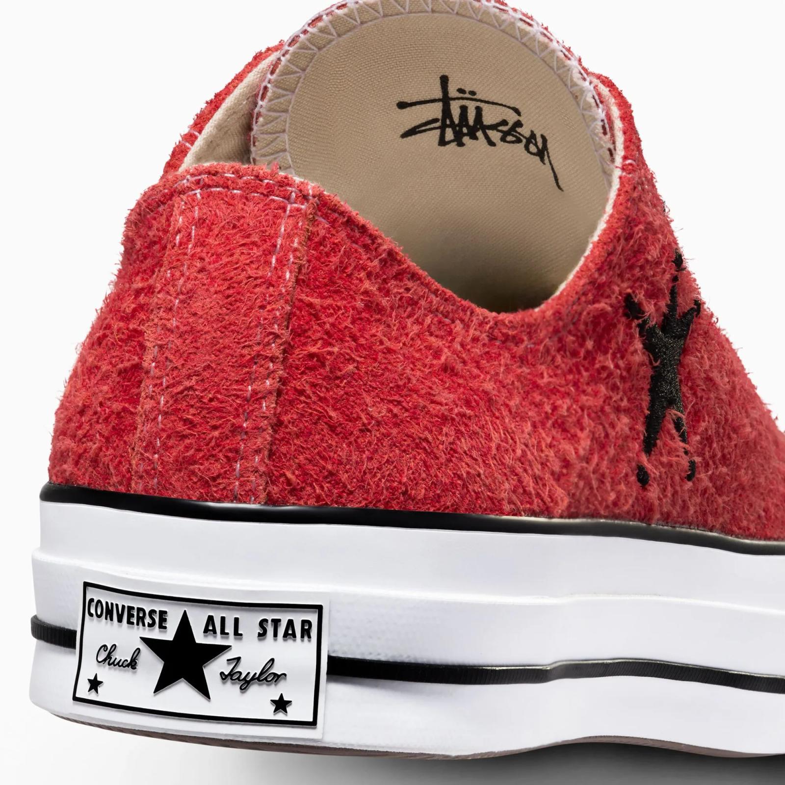 Stussy x Converse Chuck 70 Low Poppy Red A07664C
