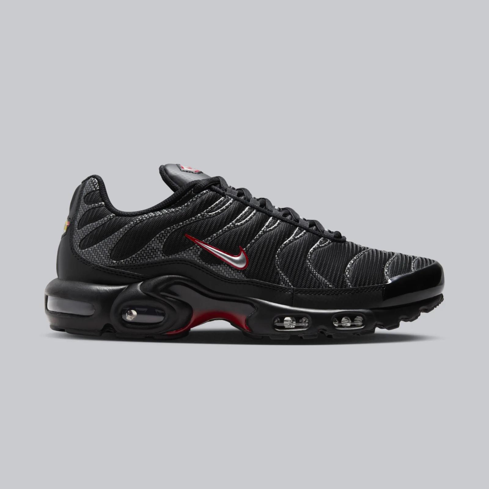 Nike Air Max Plus Metallic Silver University Red
