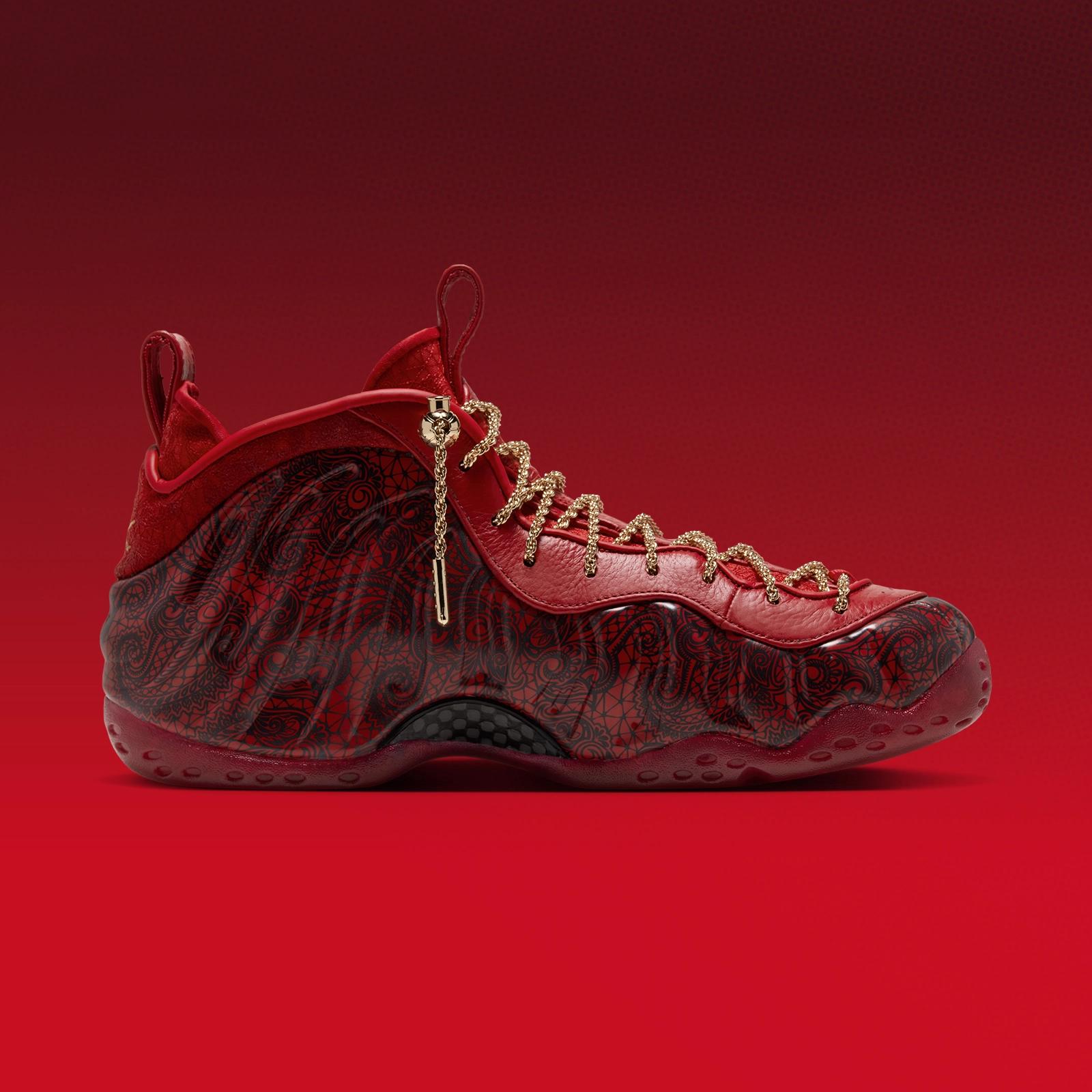 Victor Solomon x Nike Air Foamposite One "Gym Red" drops in 2026