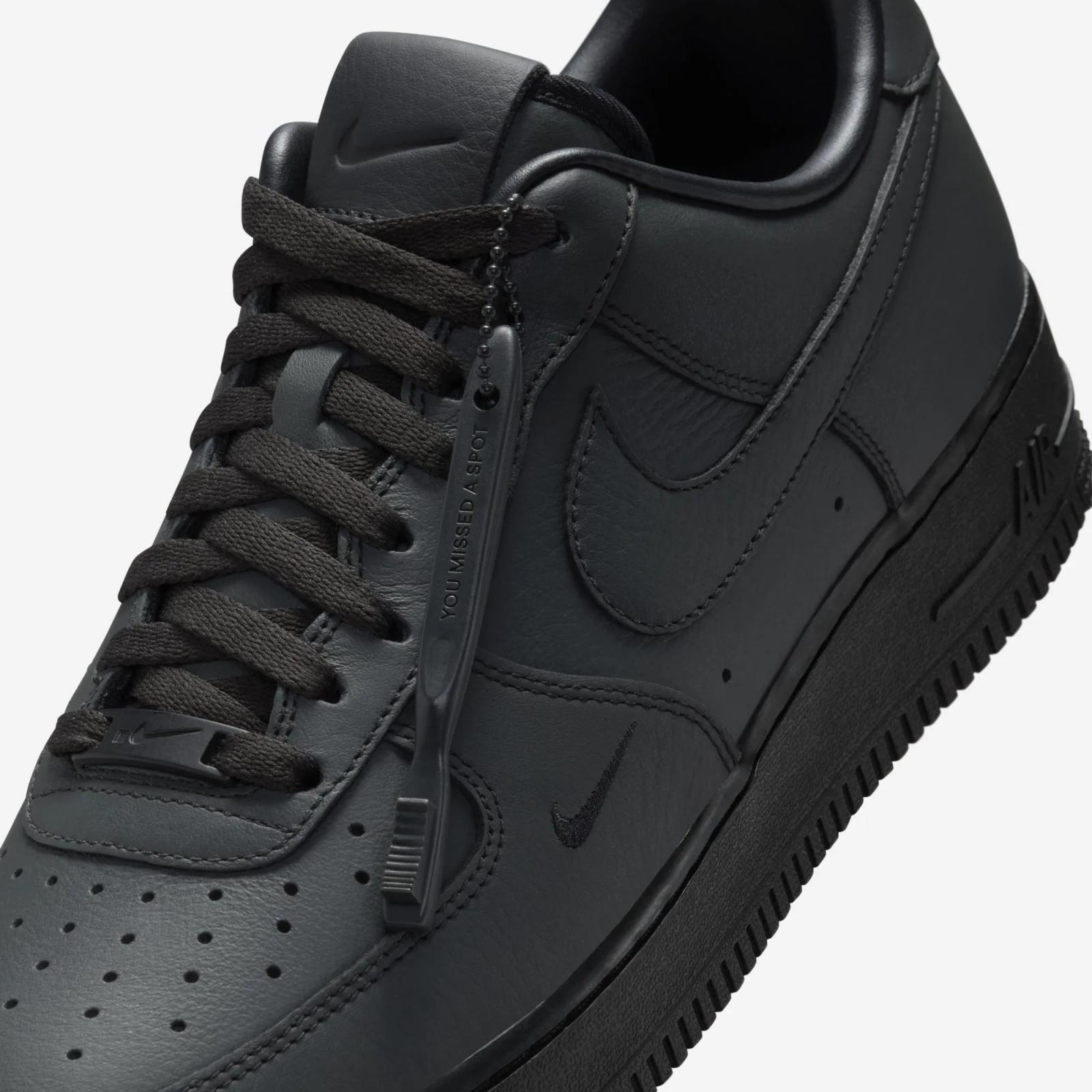 Nike Air Force 1 Low Triple Black .SWOOSH HJ9348-001 Release Date 2025