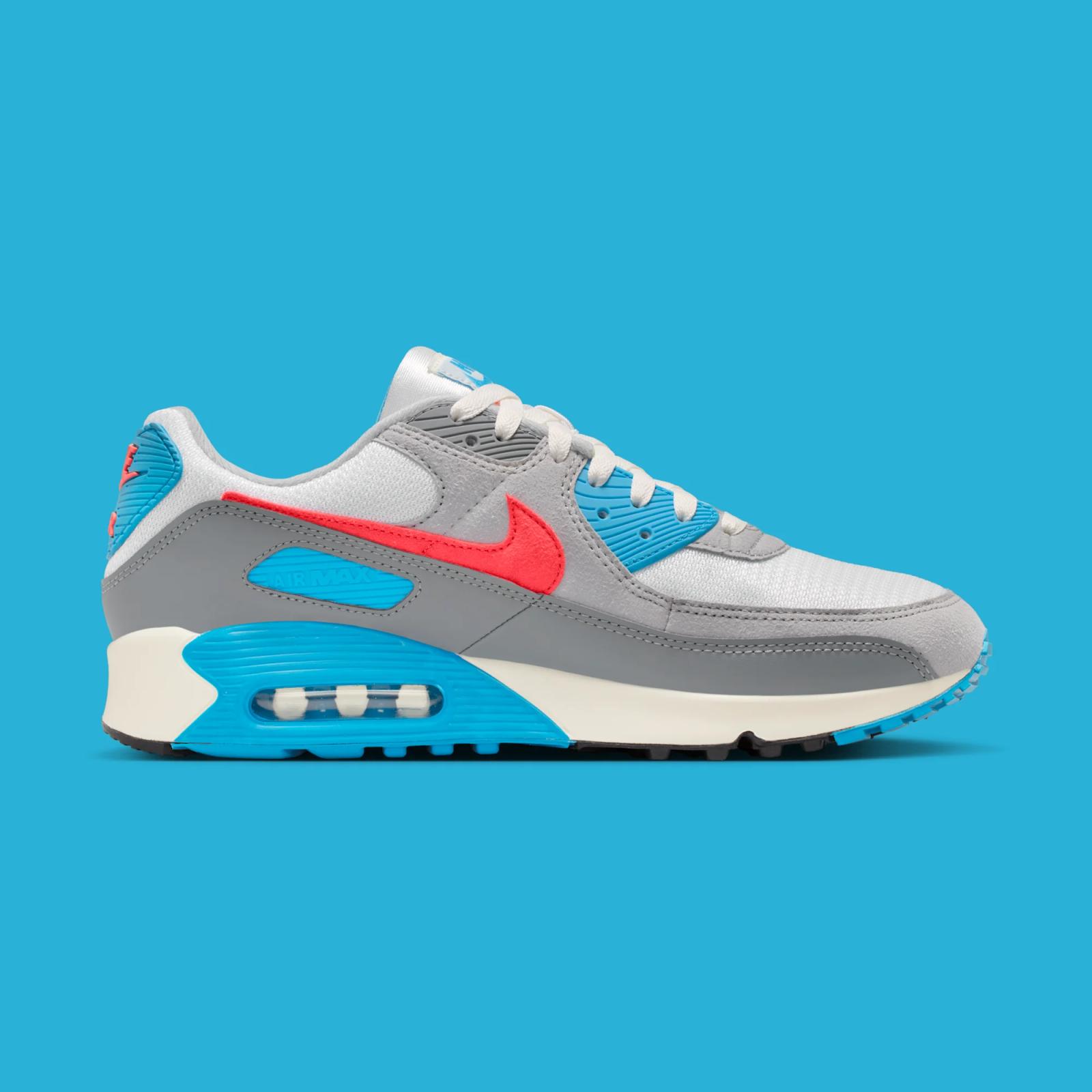 Nike Air Max 90 "Cool Grey & Infrared 23" drops April 1st, 2026