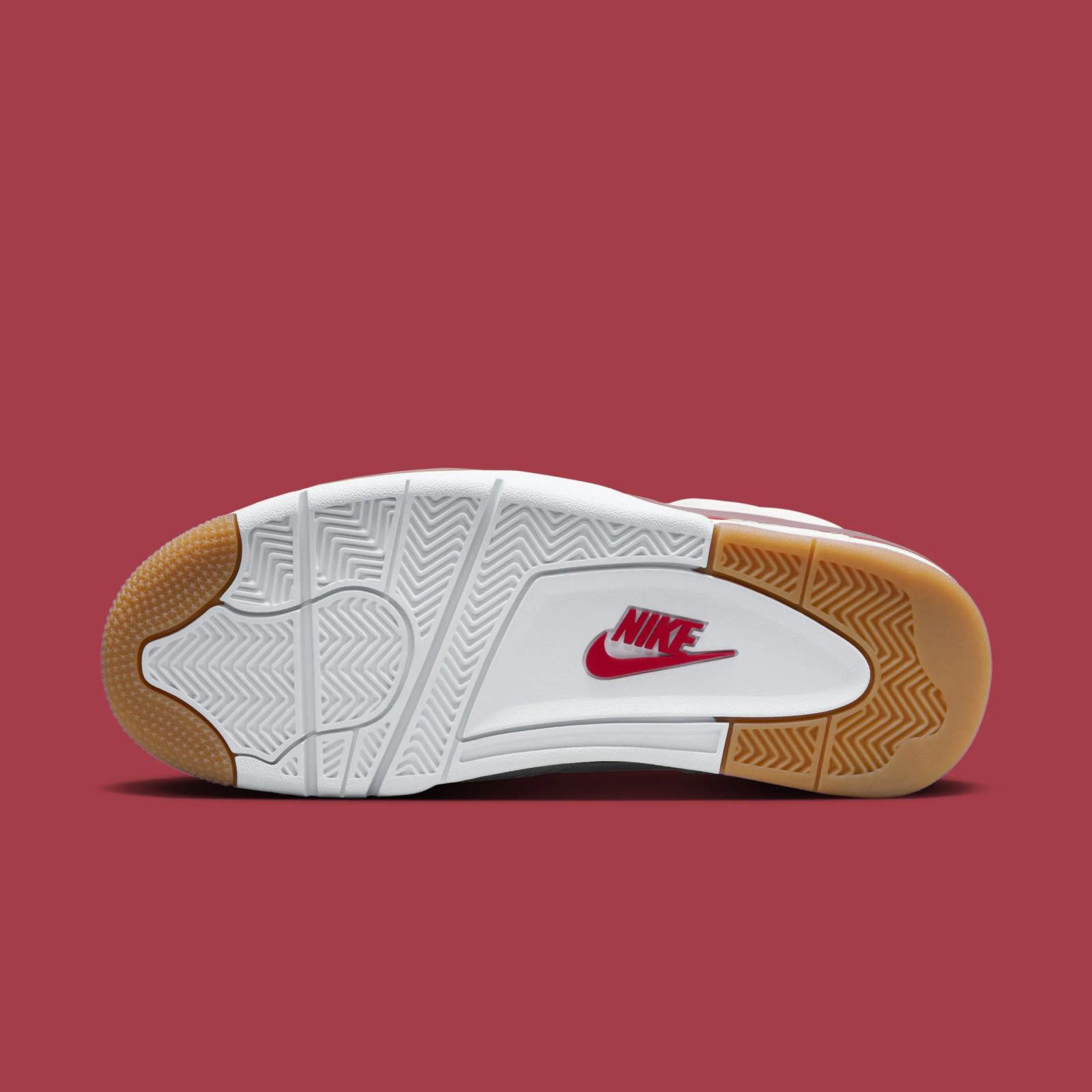 Nike SB x Air Jordan 4 Retro White Varsity Red DR5415-106