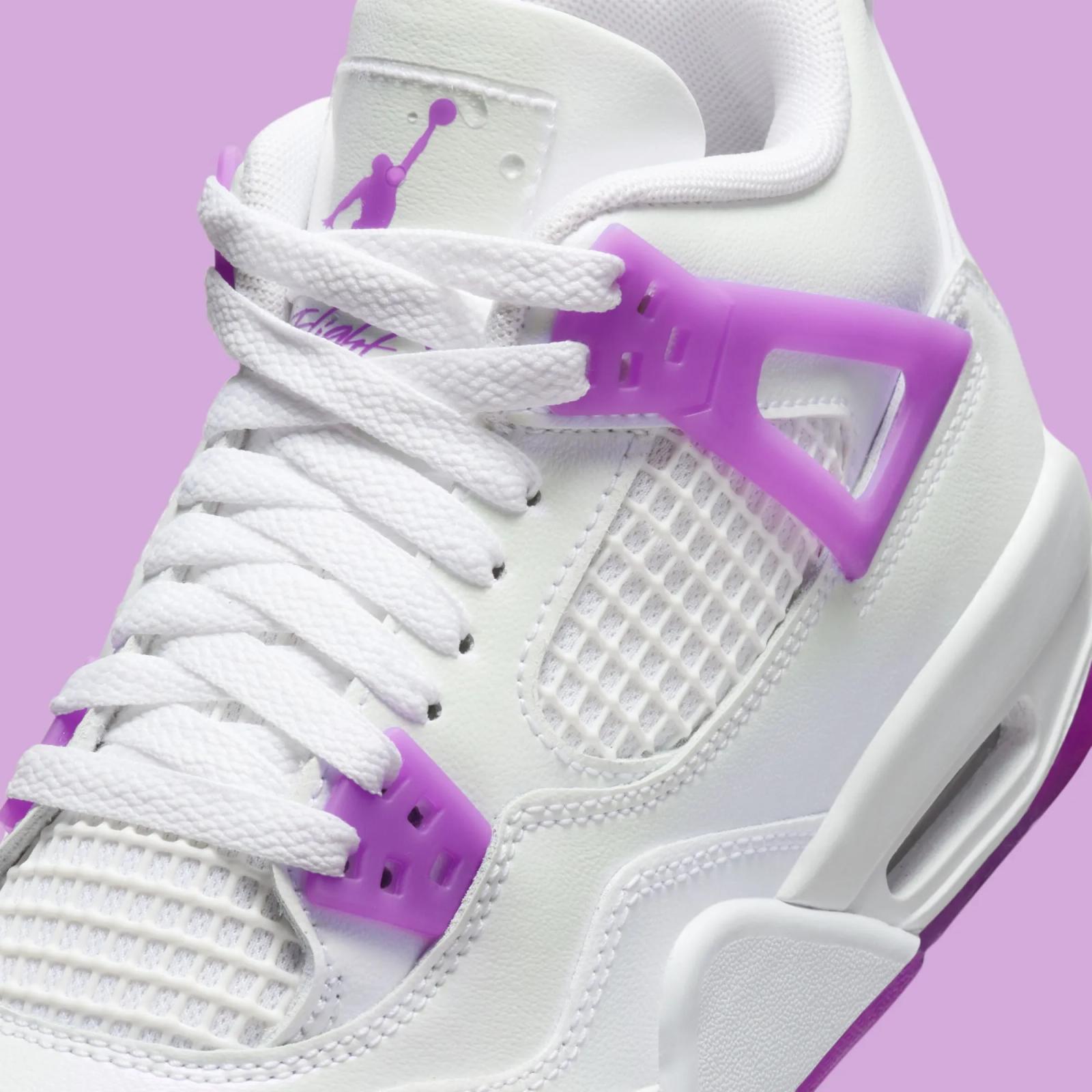 Air Jordan 4 Retro GS White / Hyper Violet FQ1314-151