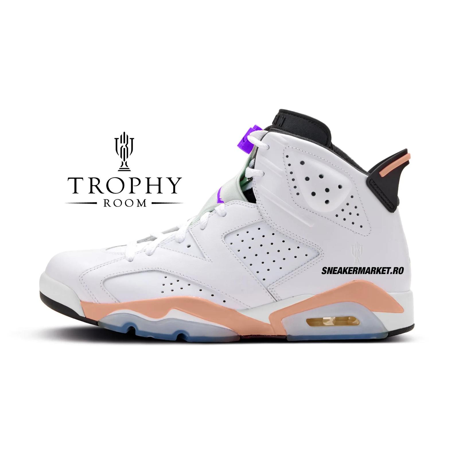 Trophy Room Air Jordan 6 Retro White Crimson Black Court Purple FQ2954-101