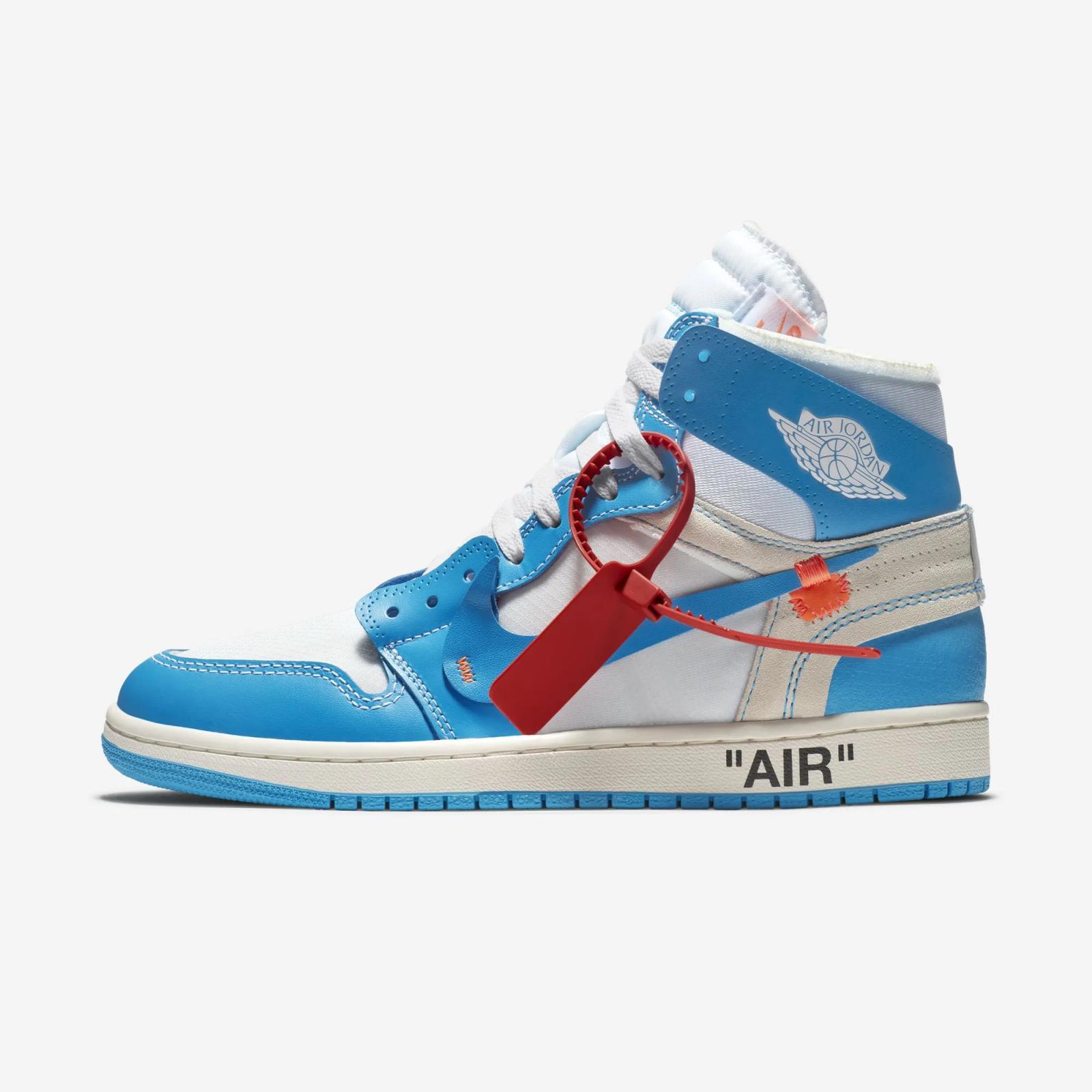 Off White x Air Jordan 1 Retro High UNC University Blue AQ0818-148