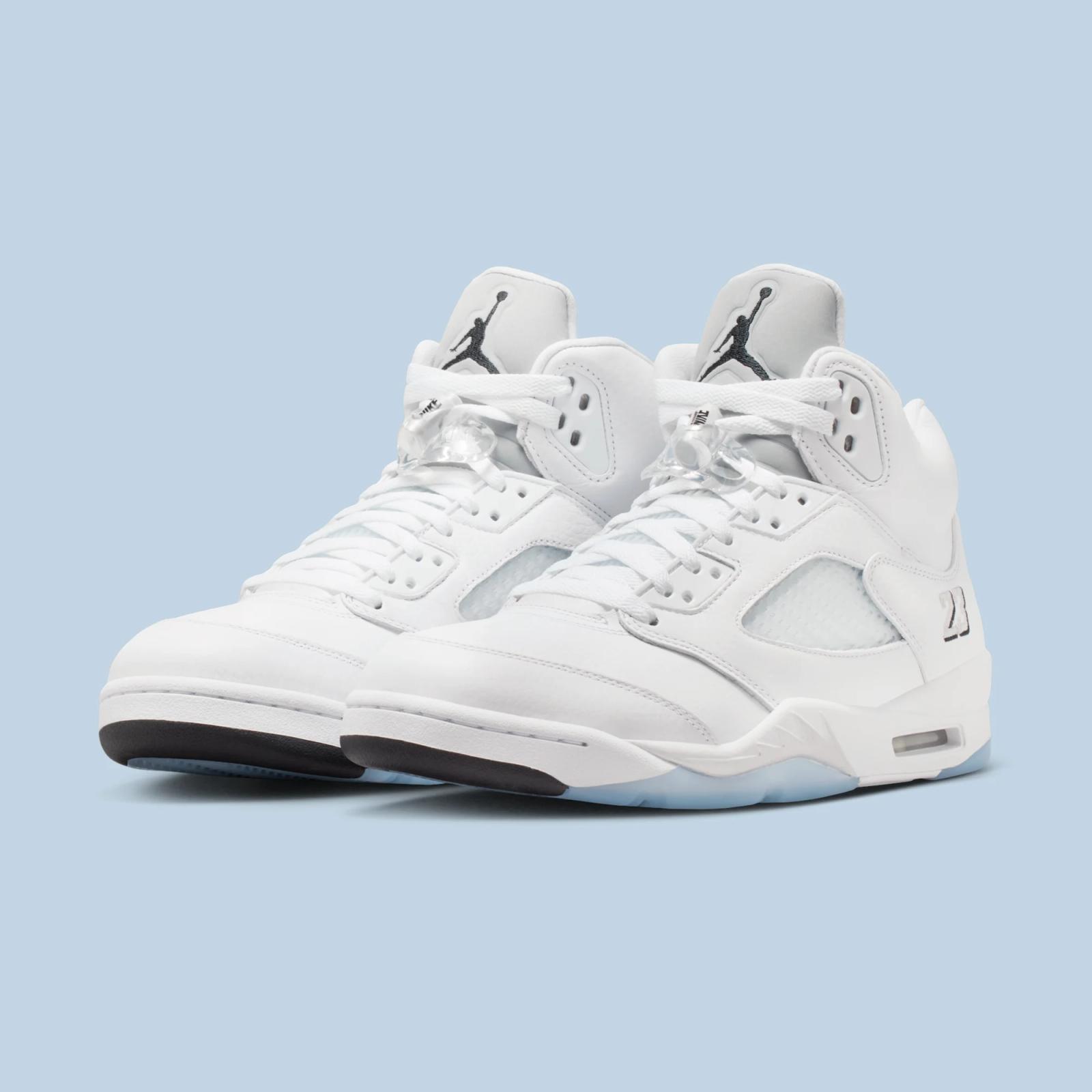Air Jordan 5 Retro “White & Metallic Silver” releasing in 2026
