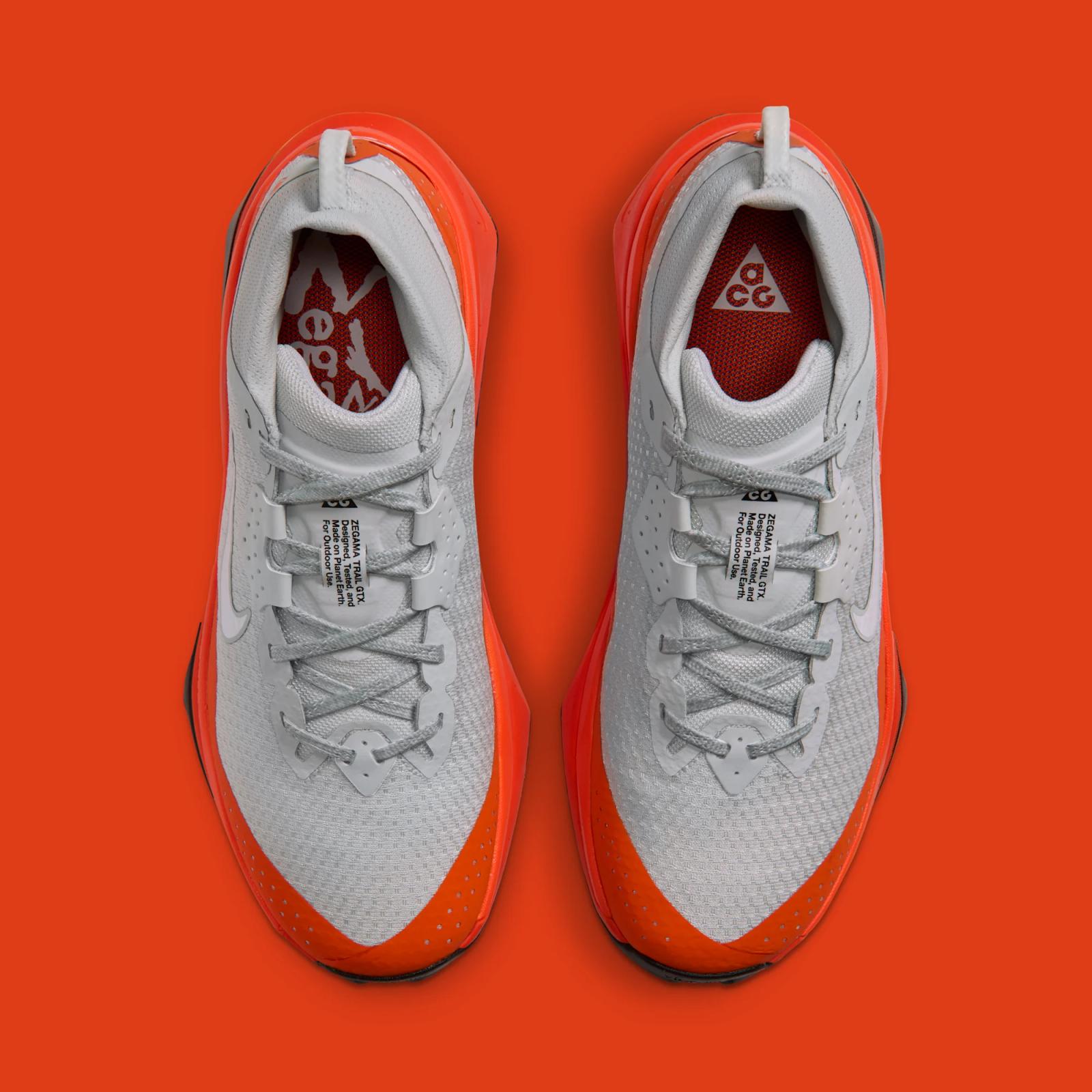Nike ACG Zegama Trail Gore-Tex W "Light Silver & Safety Orange" drops September 25th, 2026