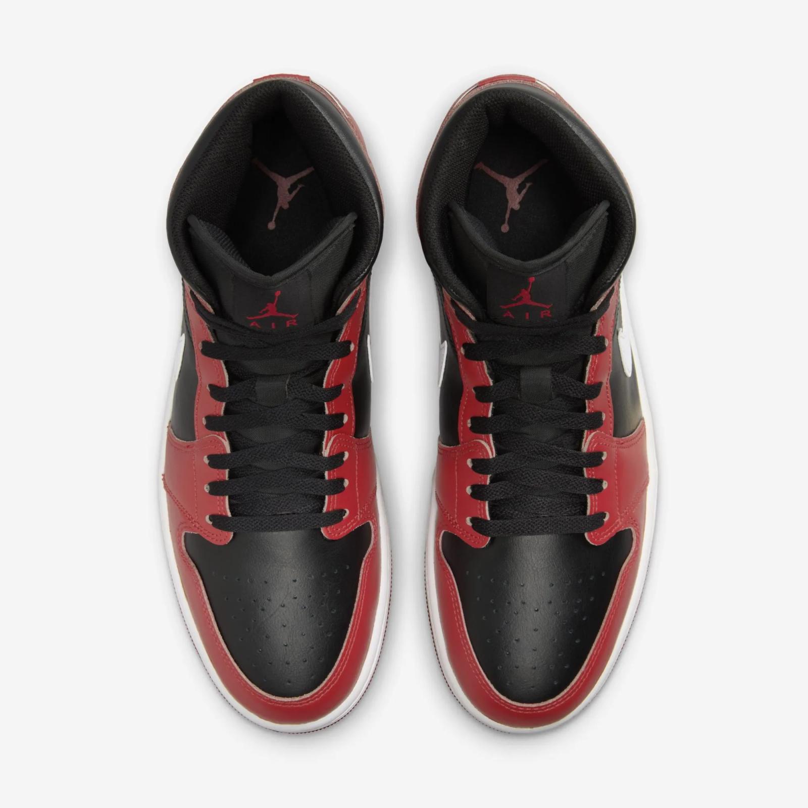 Air Jordan 1 Mid Black / White / Gym Red DQ8426-061