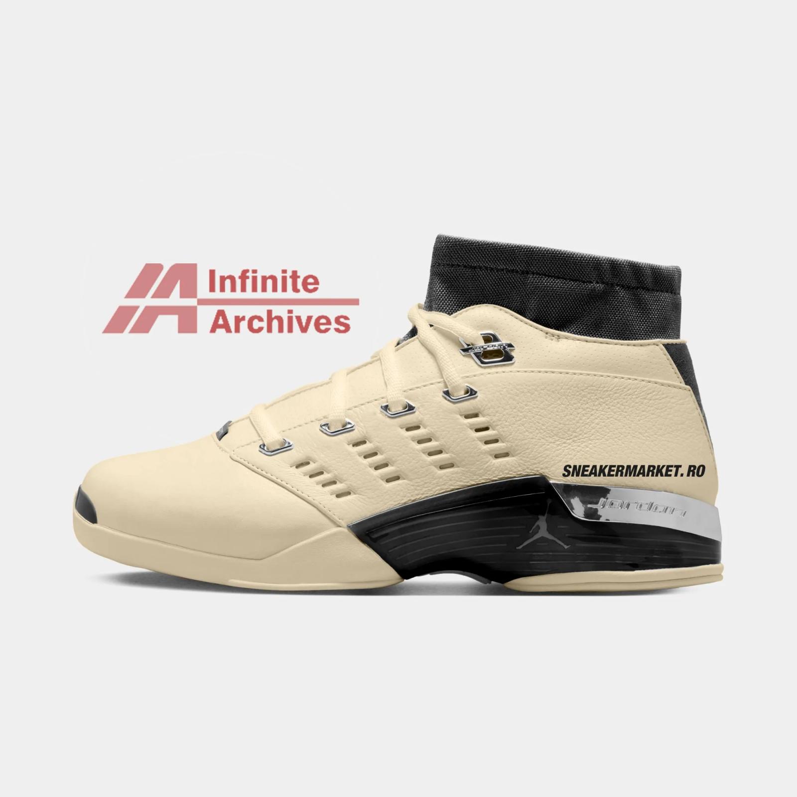 Infinite Archives x Air Jordan 17 Retro Low Beach Metallic Silver Black IH0177-200