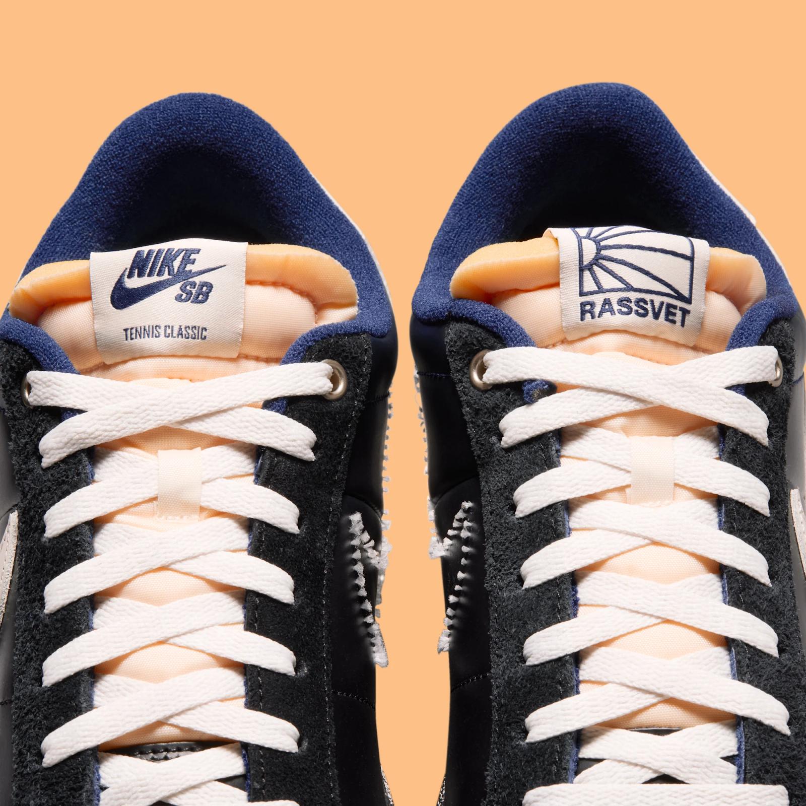 Rassvet x Nike SB Zoom Tennis Classic QS "Blue Void" drops June 27th, 2026