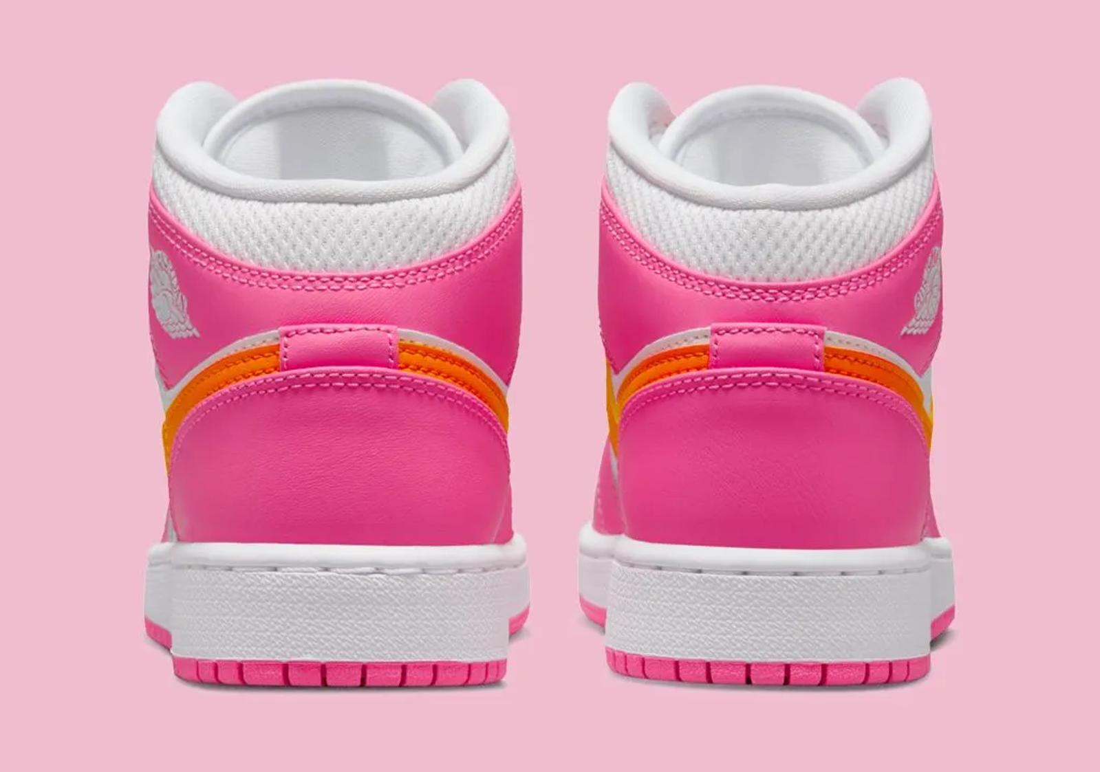 Nike Air Jordan 1 Mid GS Pinksicle Orange
