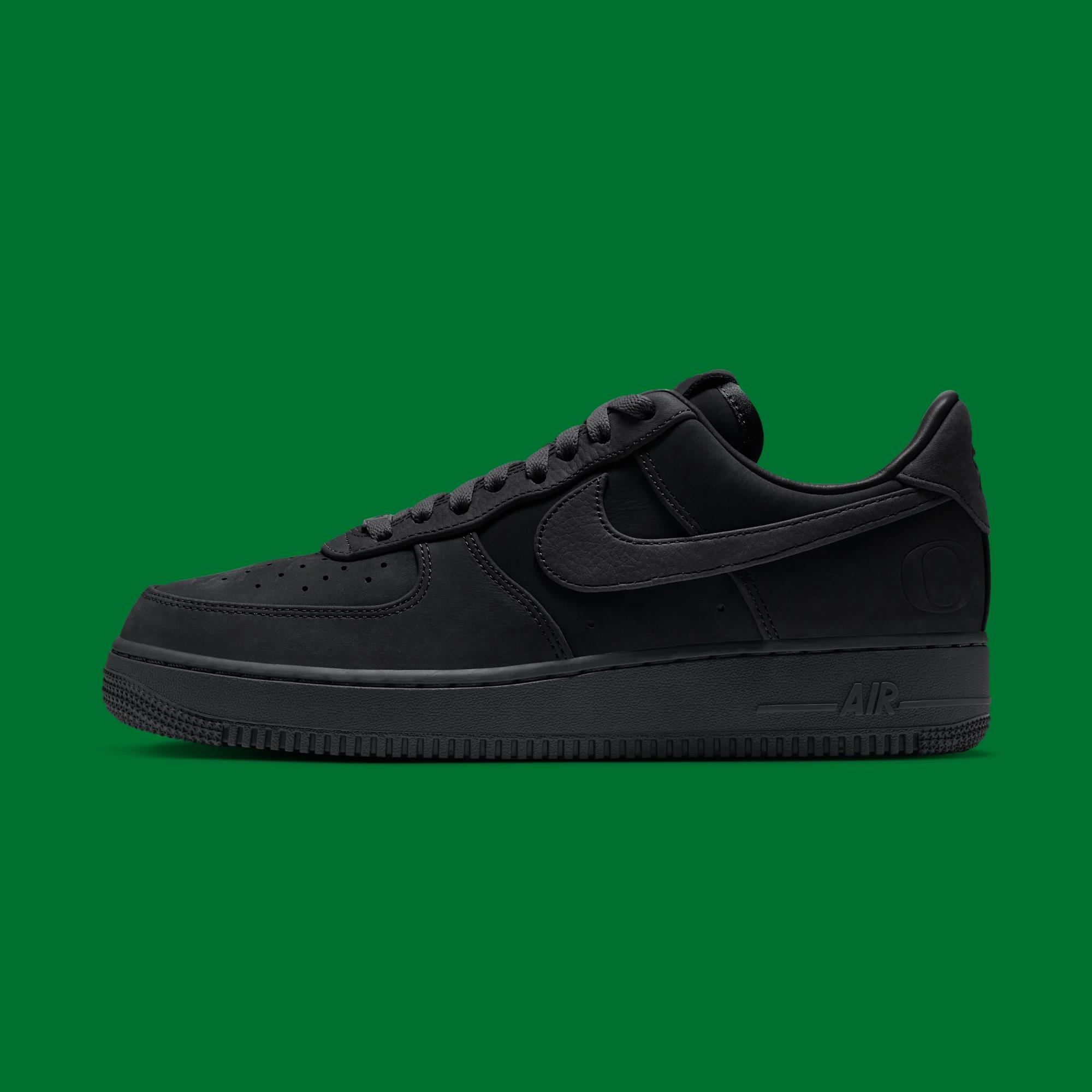University of Oregon x Nike Air Force 1 Low "Black" drops October 26th, 2026