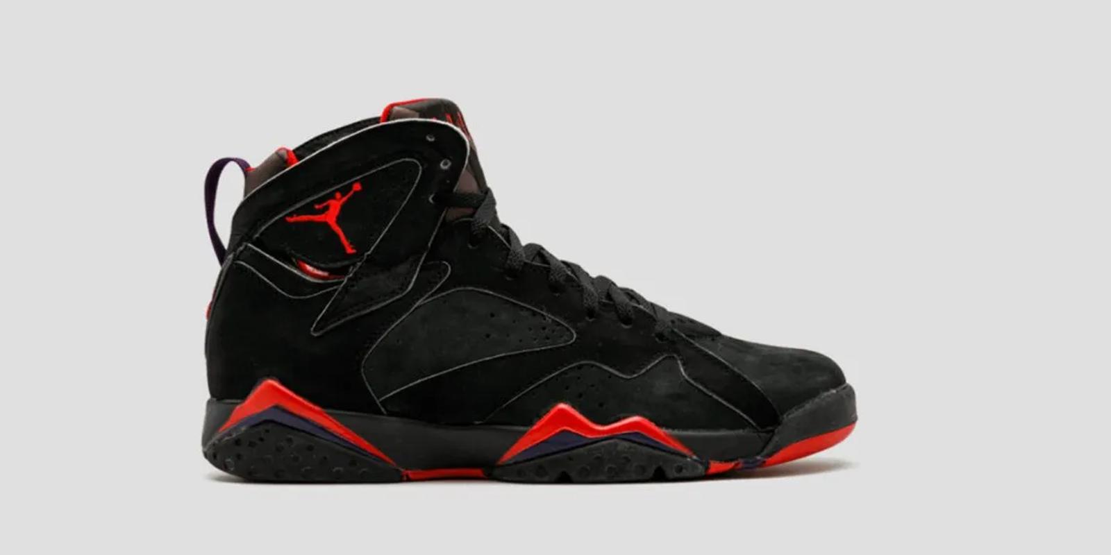Air Jordan 7 Raptors 1992 Black Dark Charcoal True Red 130014-060