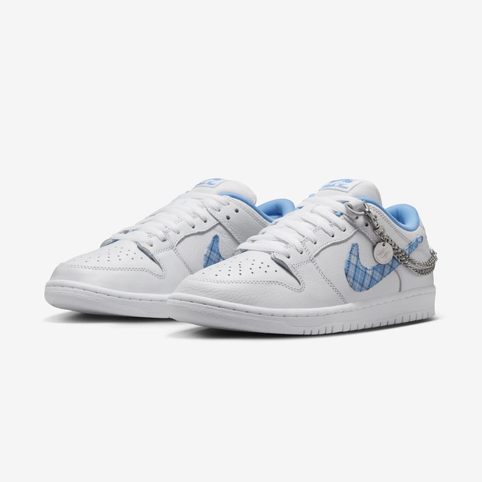Nicole Hause x Nike SB Dunk Low Pro White / University Blue FZ8802-100