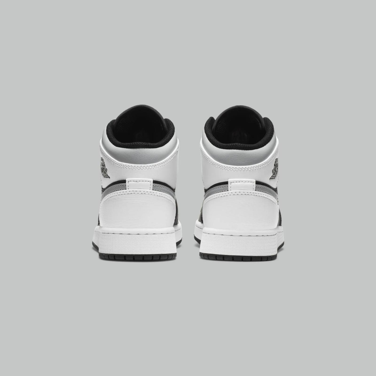 Air Jordan 1 Mid GS White Shadow 2025 Restock 554725-073
