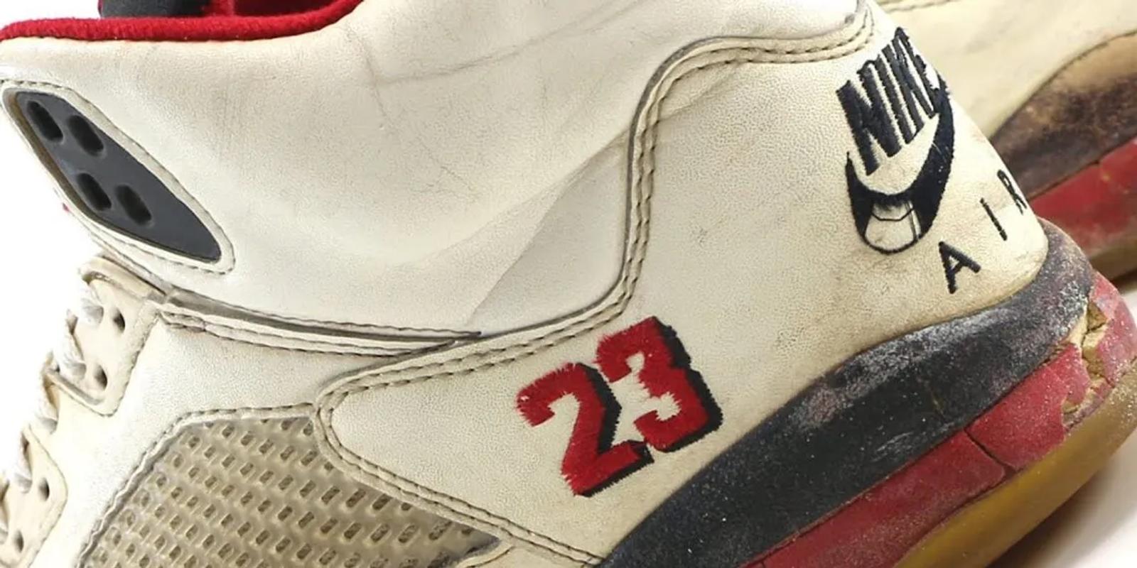 Air Jordan 5 Fire Red 23 Black Tongue 1990 White Red Black 4491