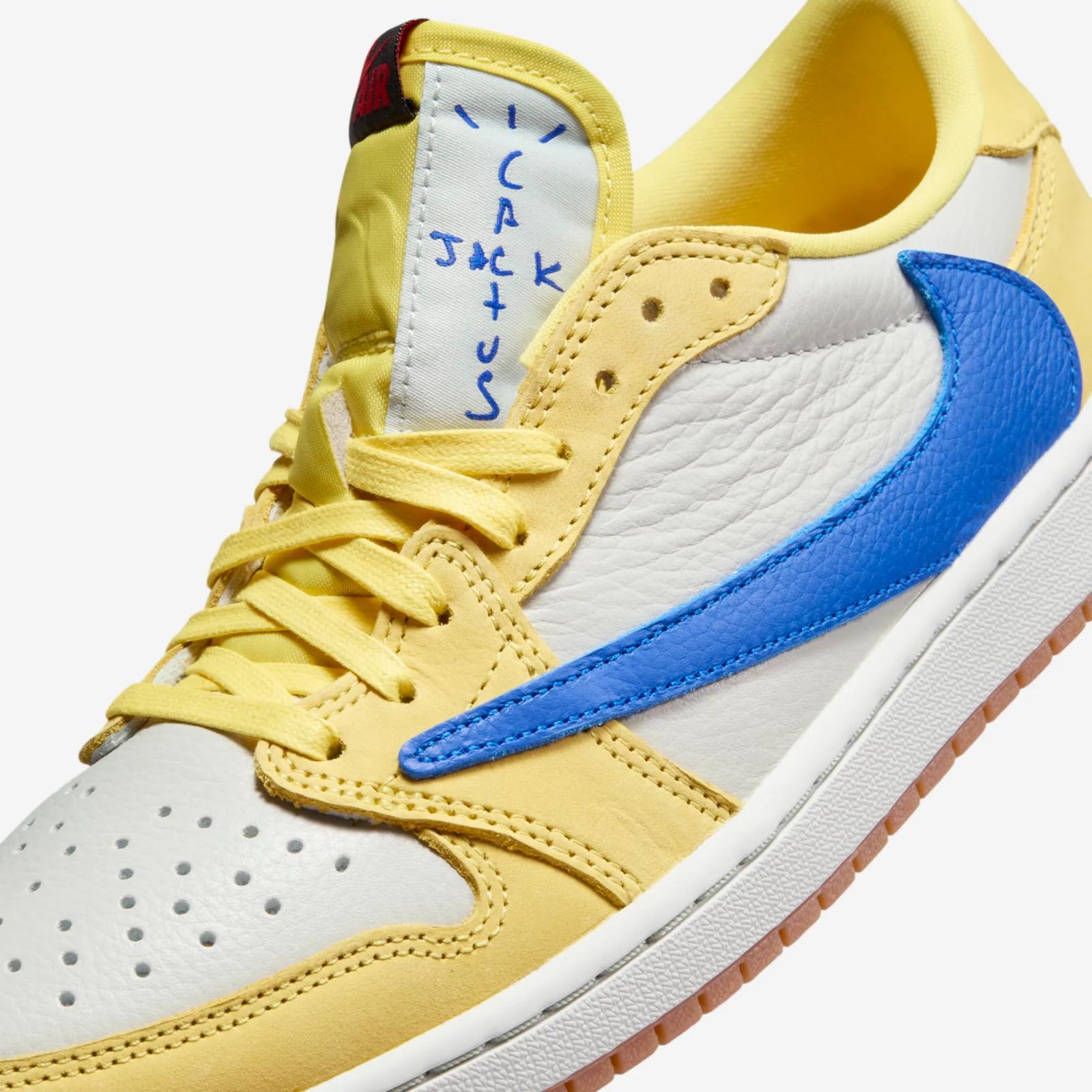 Travis Scott x Air Jordan 1 Low Canary DZ4137-700