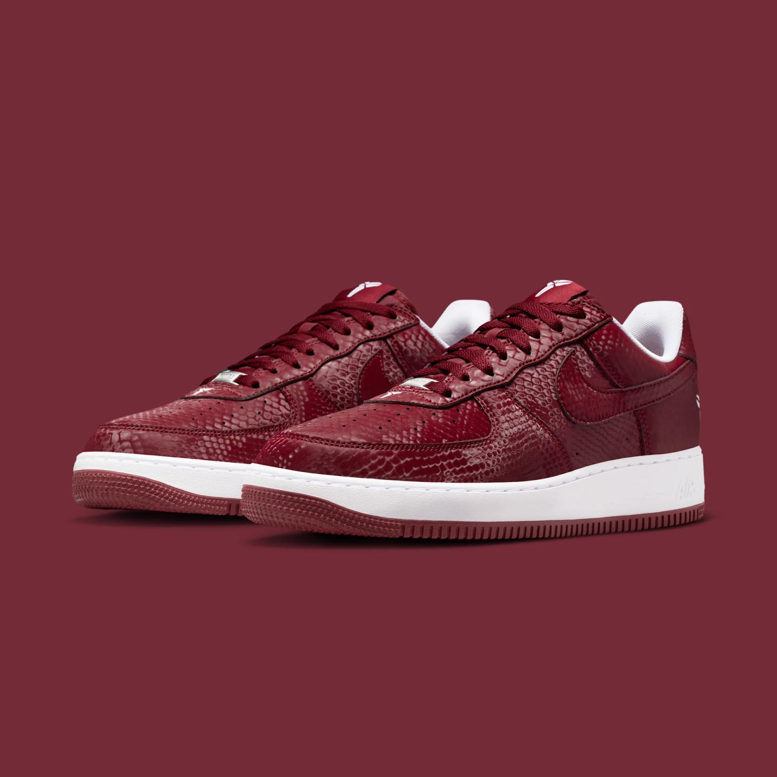 Kobe Bryant x Nike Air Force 1 Low “Team Red & White” releasing in 2026