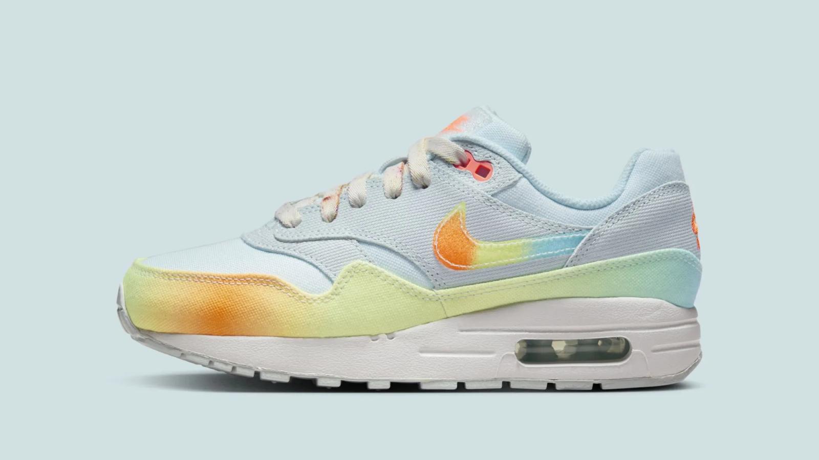 Nike Air Max 1 GS Glacier Blue Total Orange