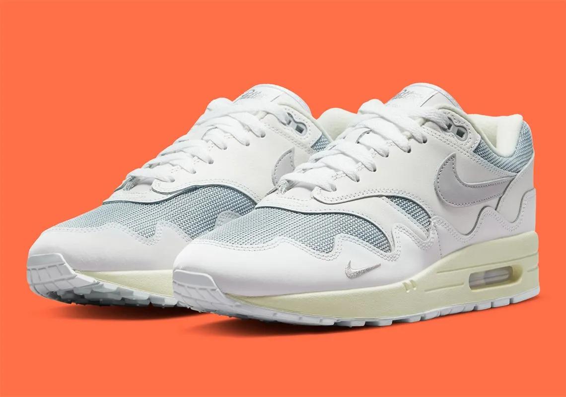Nike x Patta Air Max 1 White Silver