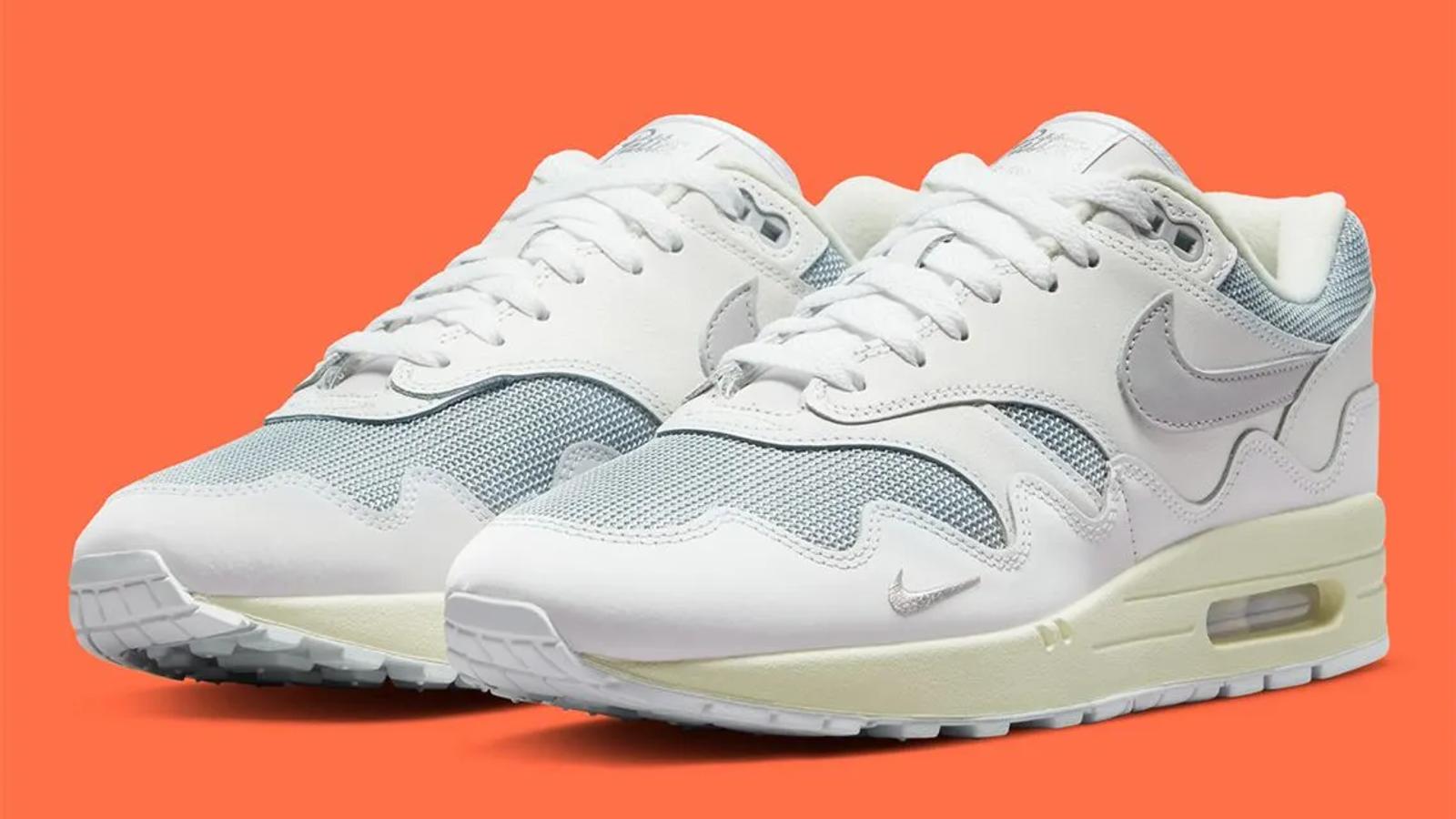 Nike x Patta Air Max 1 White Silver
