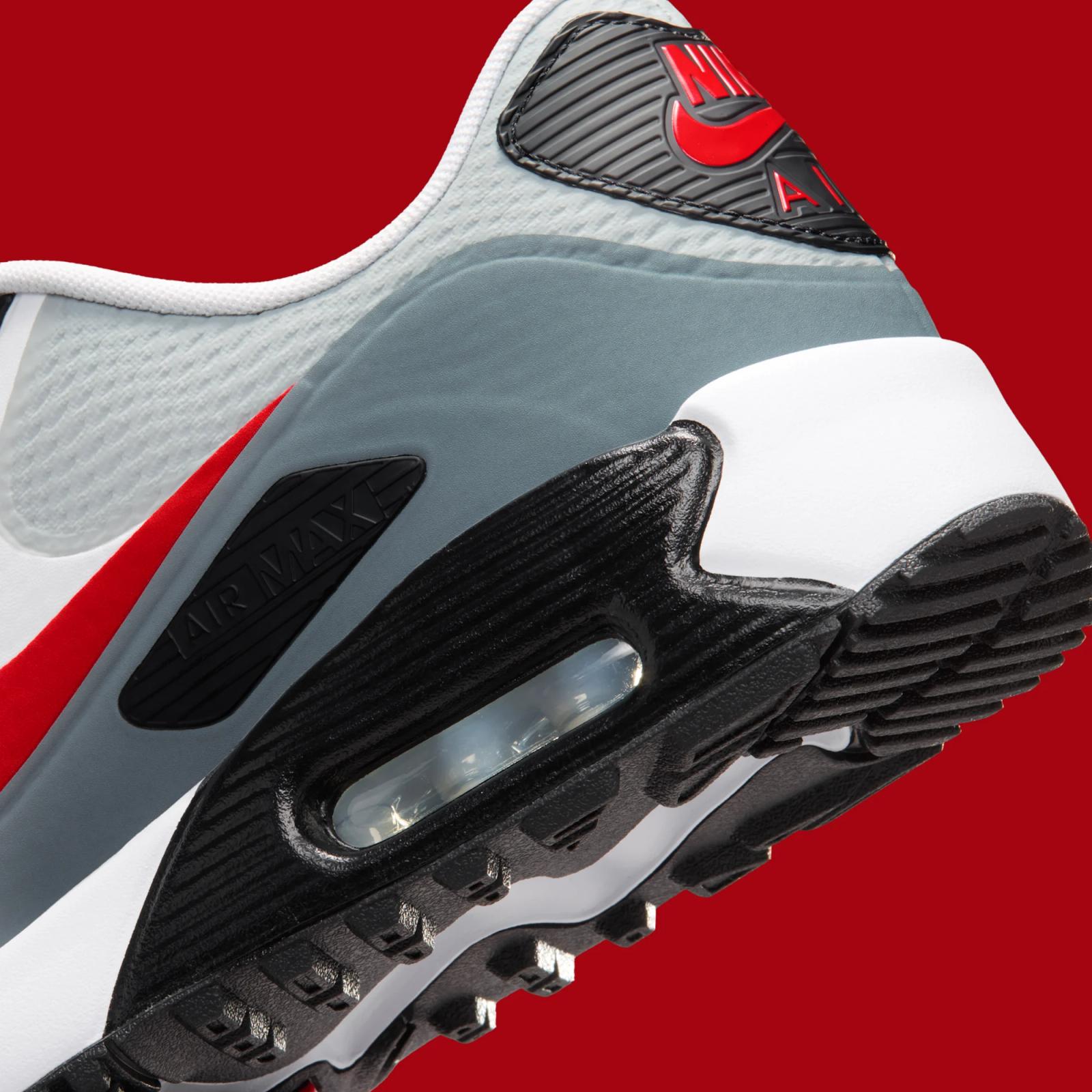 Nike Air Max 90 Golf "White & Fire Red" drops in 2026