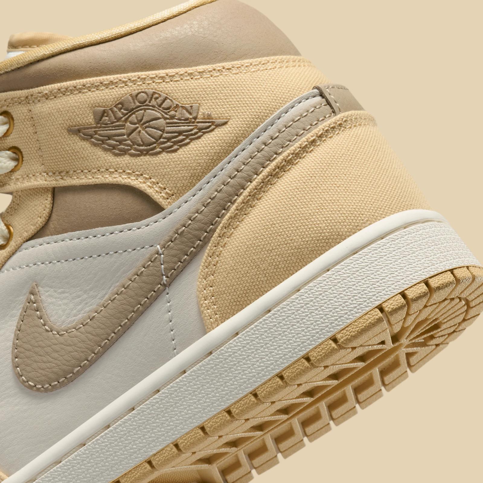 Air Jordan 1 Mid SE W "Khaki & Sesame" drops April 1st, 2026