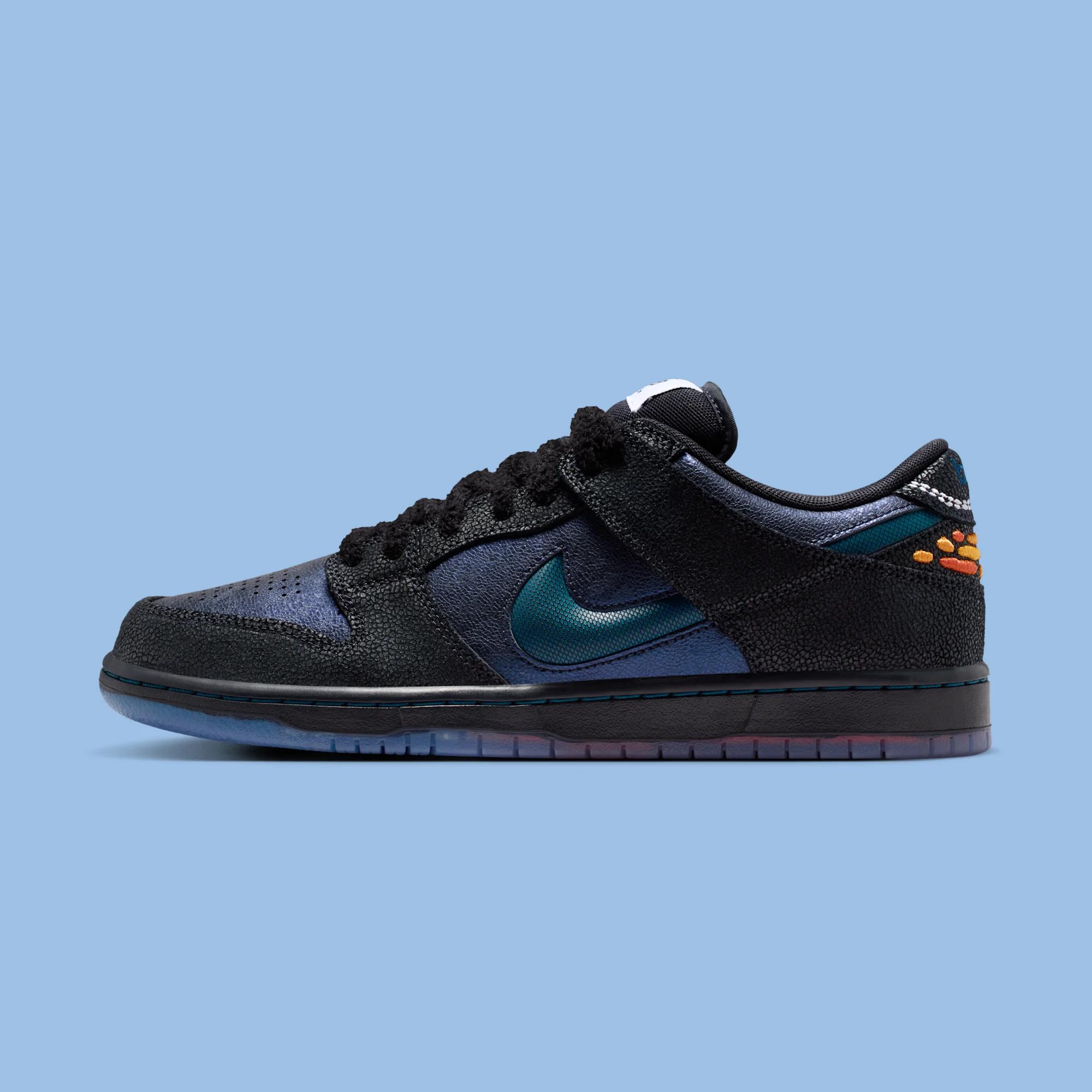 Bluetile x Nike SB Dunk Low Pro QS "Black & Marina" drops May 8th, 2026