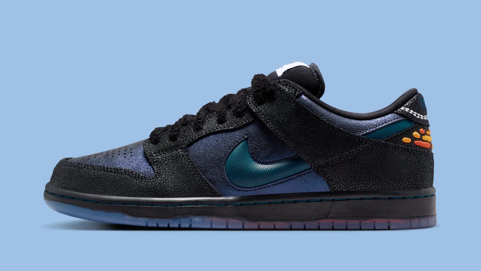 Bluetile x Nike SB Dunk Low Pro QS "Black & Marina" drops May 8th, 2026