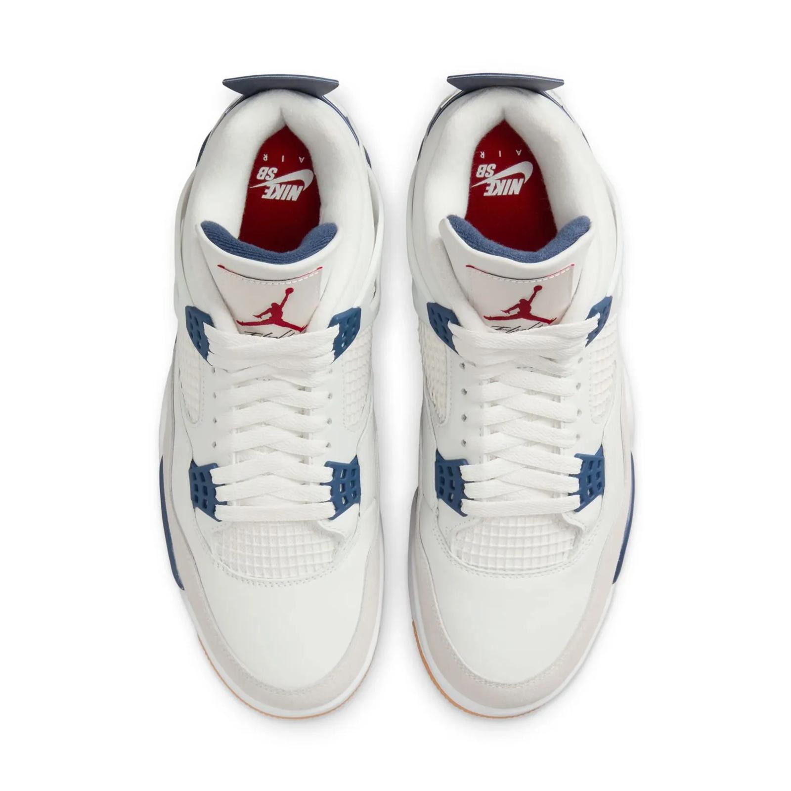 Nike SB x Air Jordan 4 Retro White / Navy DR5415-100 Release Date Europe April 2025