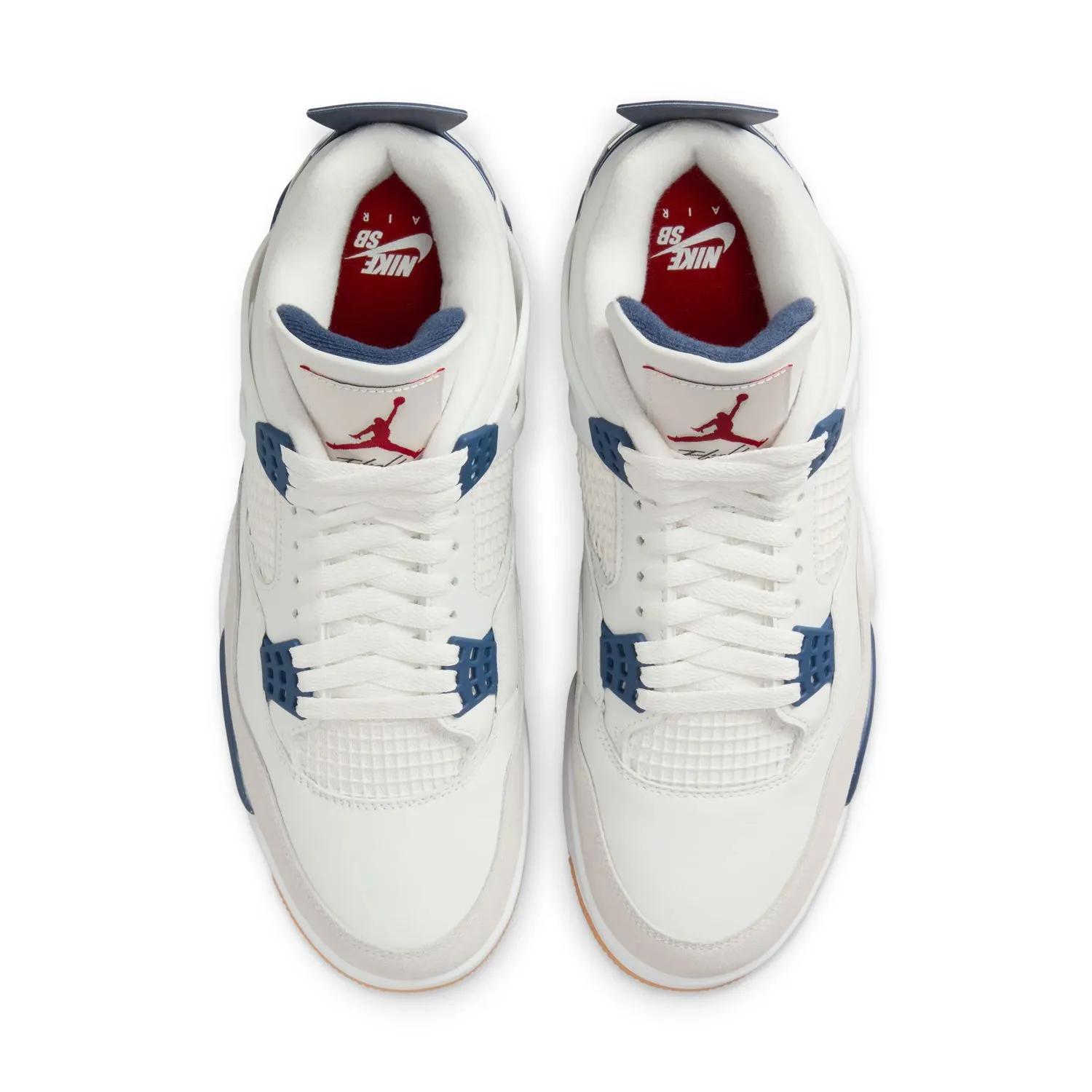 Nike SB x Air Jordan 4 Retro White / Navy DR5415-100 Release Date Europe April 2025
