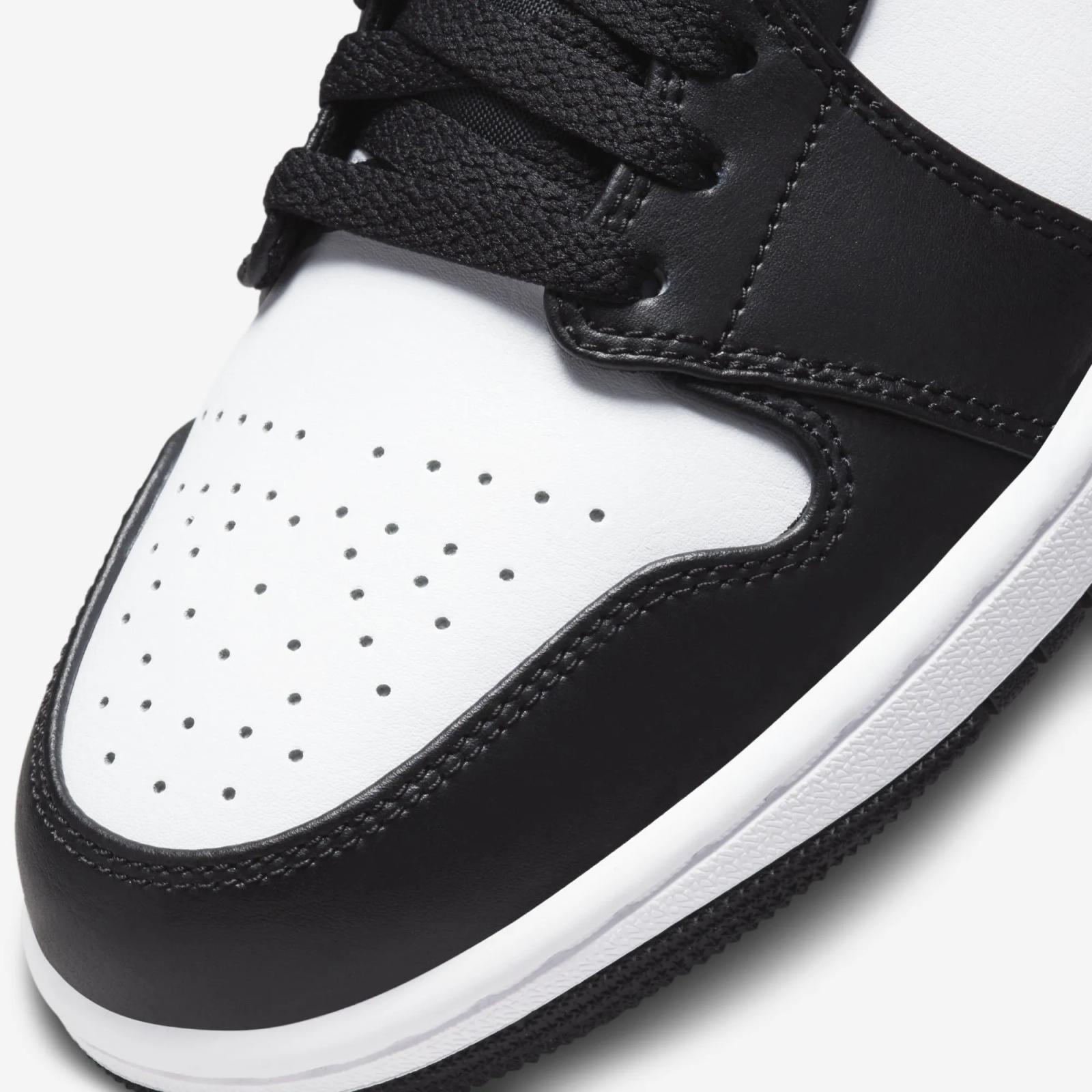 Air Jordan 1 Low Black / White / Grey 553558-040 Restock 2025