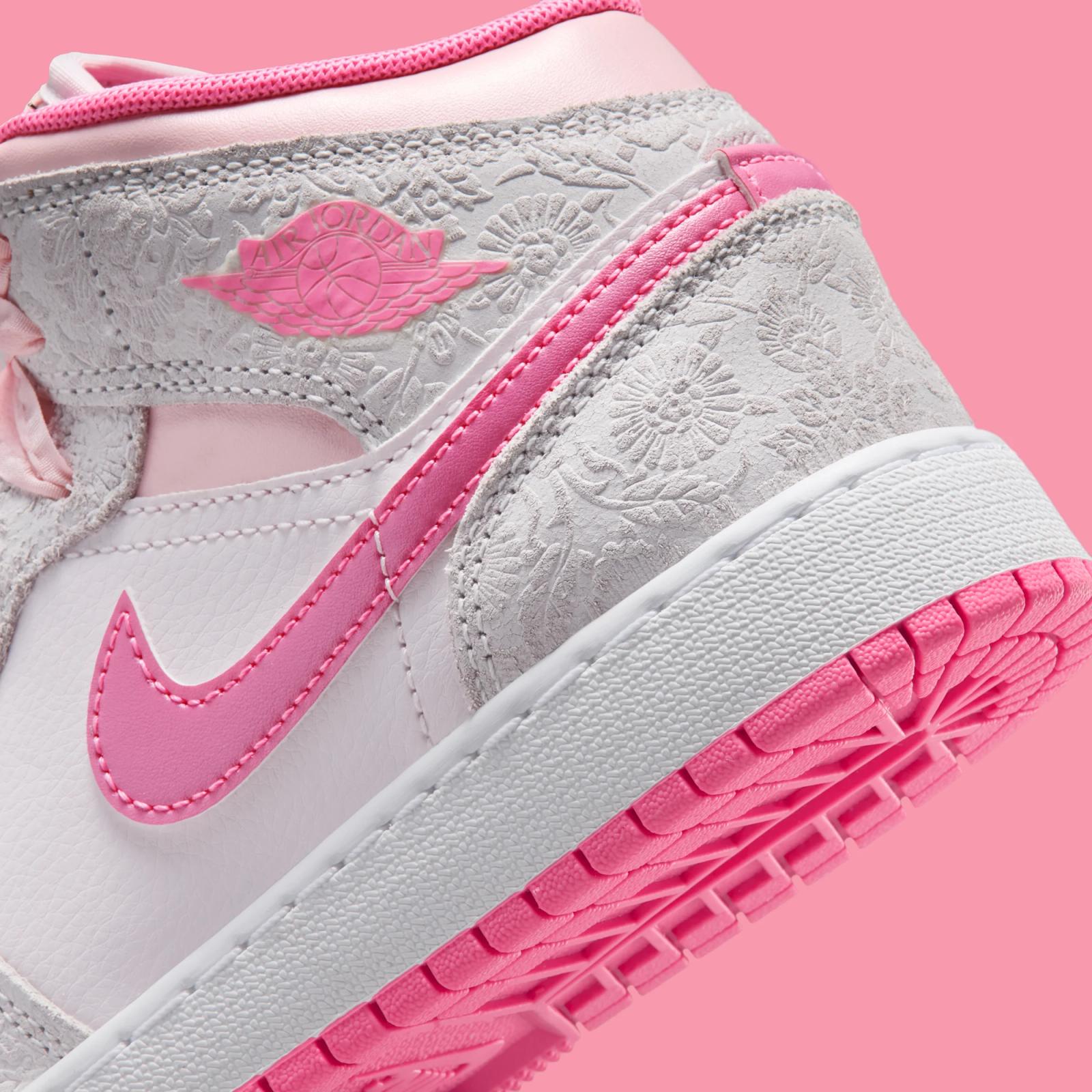 Air Jordan 1 Mid SE GS "Pink Bloom" drops April 1st, 2026