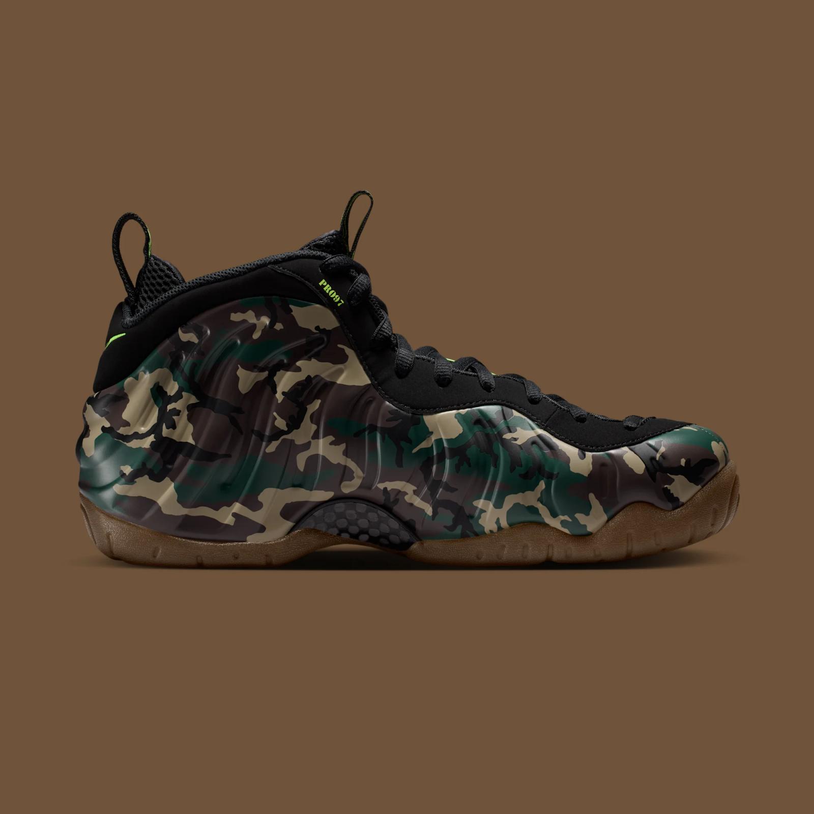 Nike Air Foamposite Pro Premium "Green Camo" returns August 21st, 2026