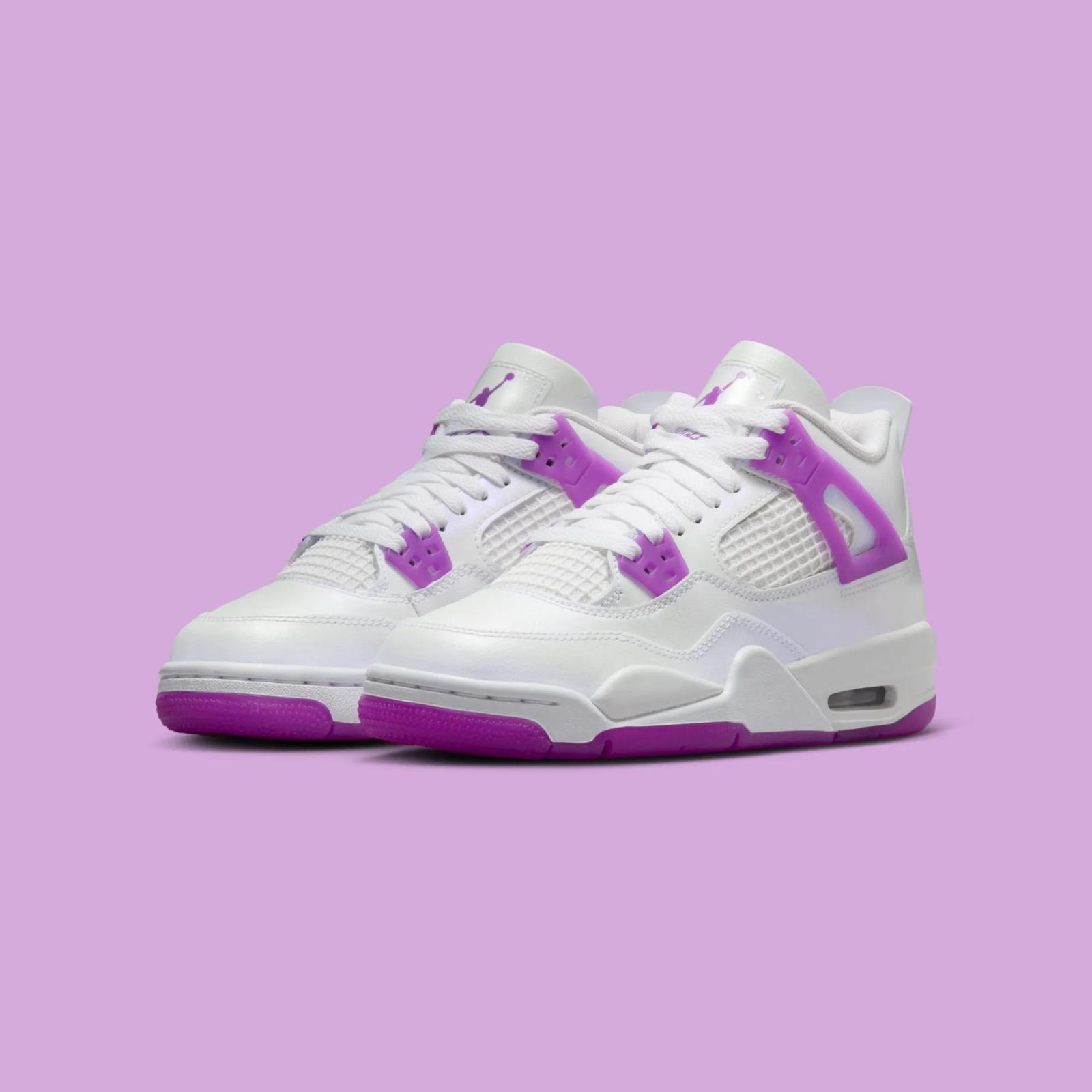 Air Jordan 4 Retro GS White / Hyper Violet FQ1314-151