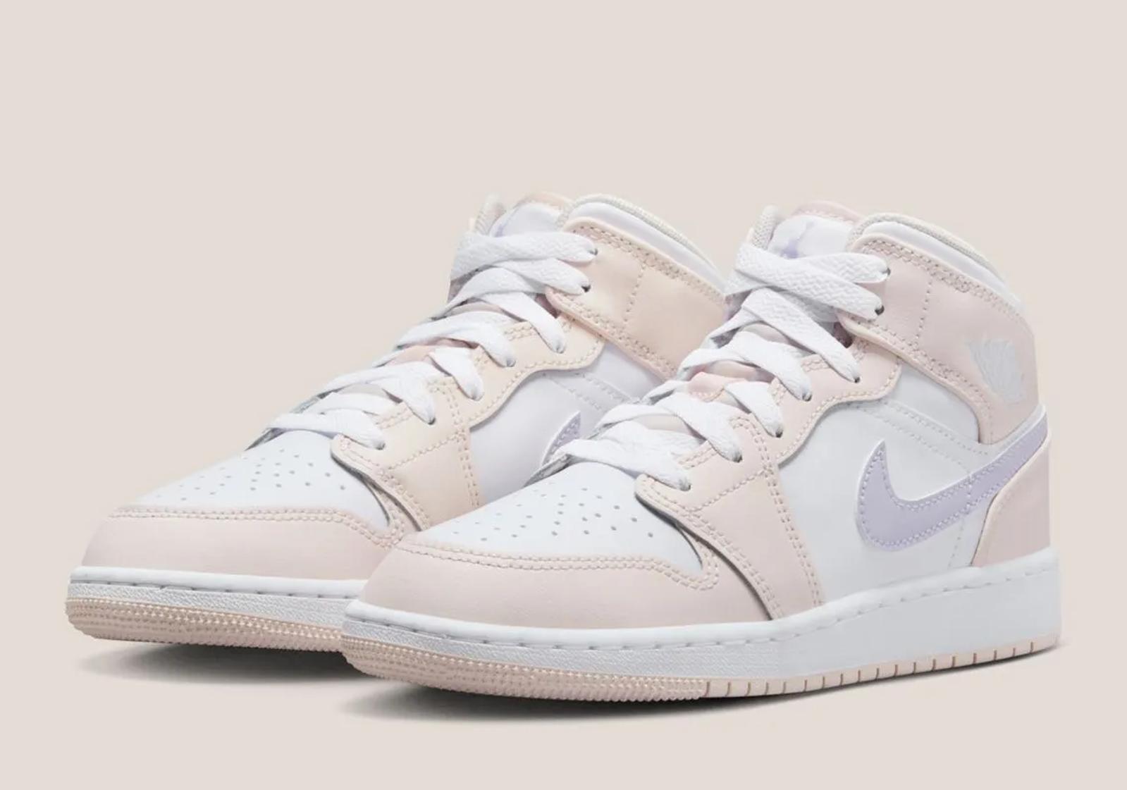 Air Jordan 1 Mid GS Pink Frost