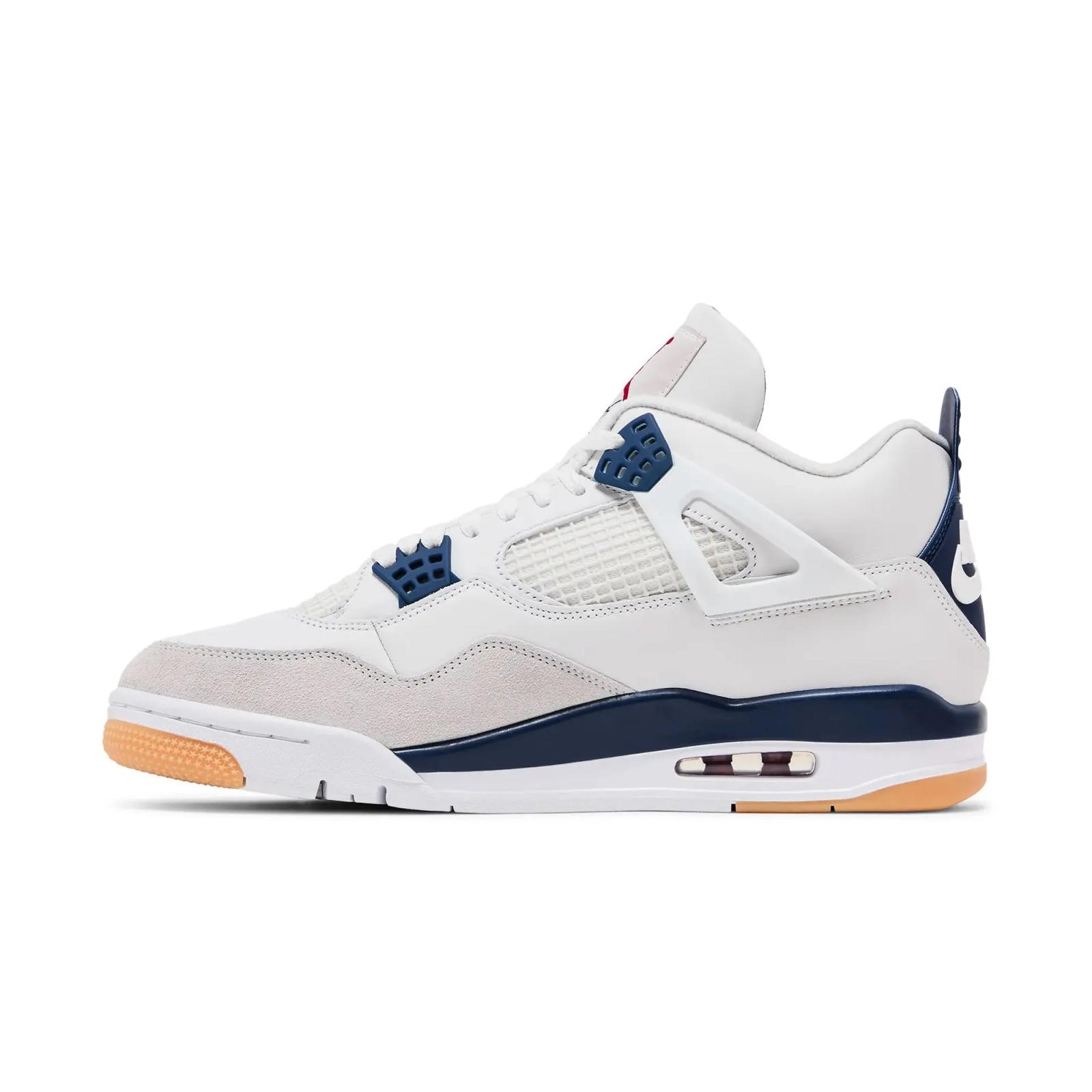 Nike SB x Air Jordan 4 Retro White / Navy DR5415-100 Release Date 18 March 2025