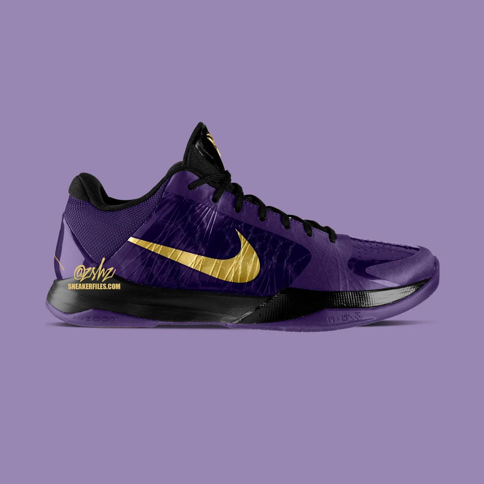 Nike Kobe 5 Protro Eggplant / Metallic Gold