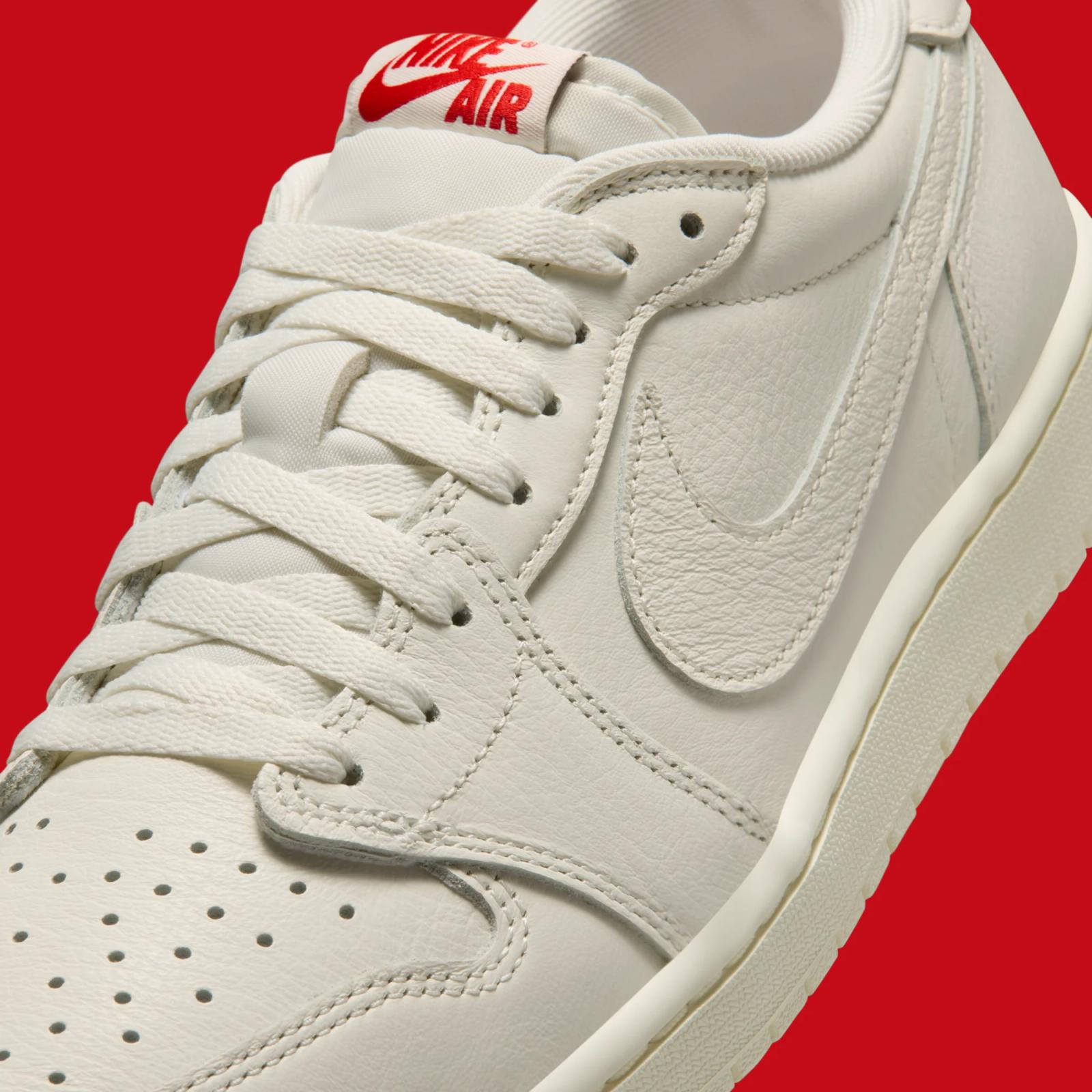 Air Jordan 1 Retro Low OG "Sail & University Red" drops June 6th, 2026