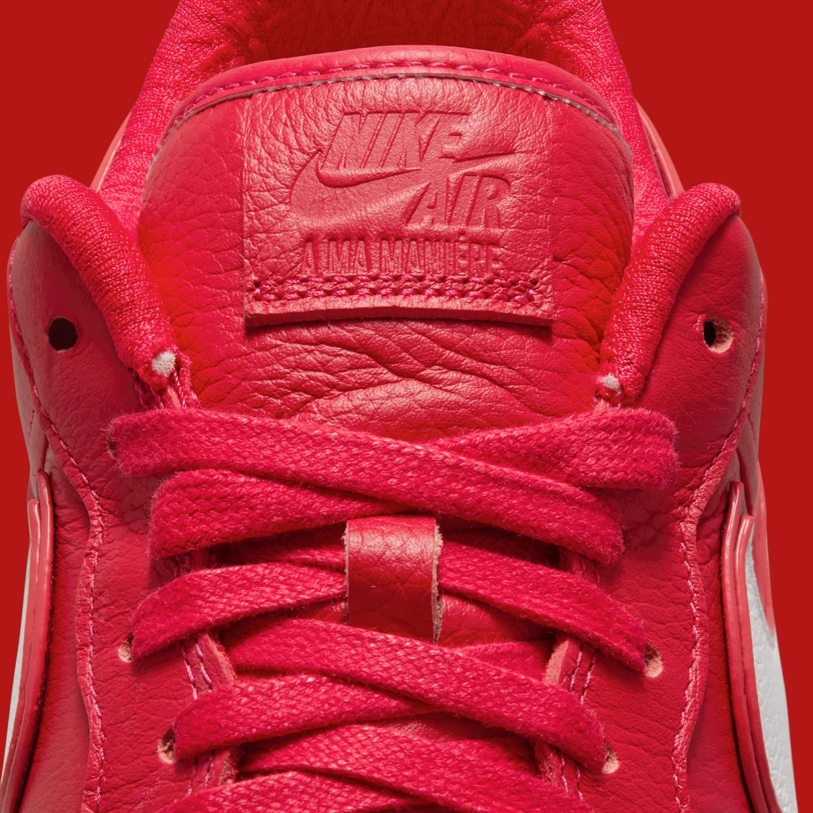 A Ma Maniere x Nike Air Force 1 Low "University Red" drops in 2026