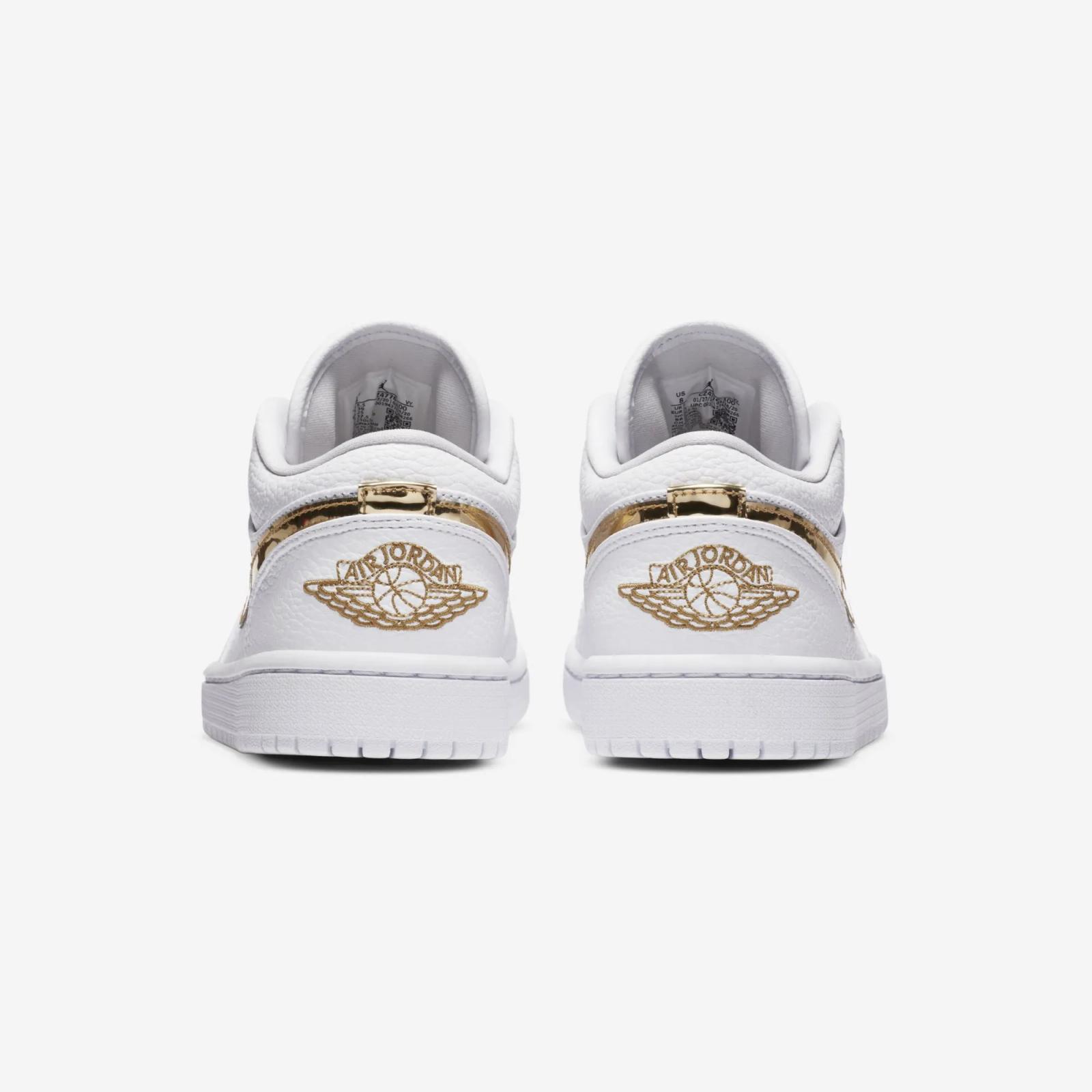 Air Jordan 1 Low White Metallic Gold 2024 Restock CZ4776-100