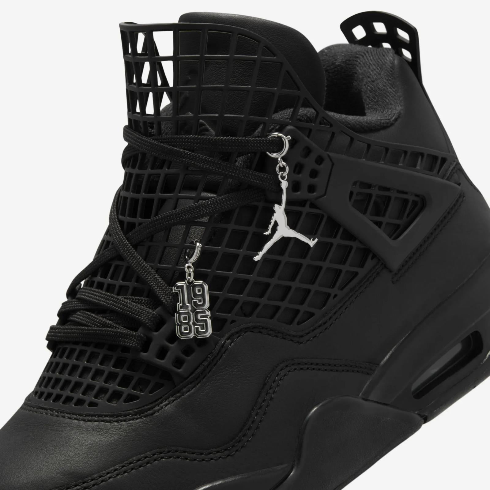 Air Jordan 4 Retro NET Black / Metallic Silver FN7251-001 Release Date