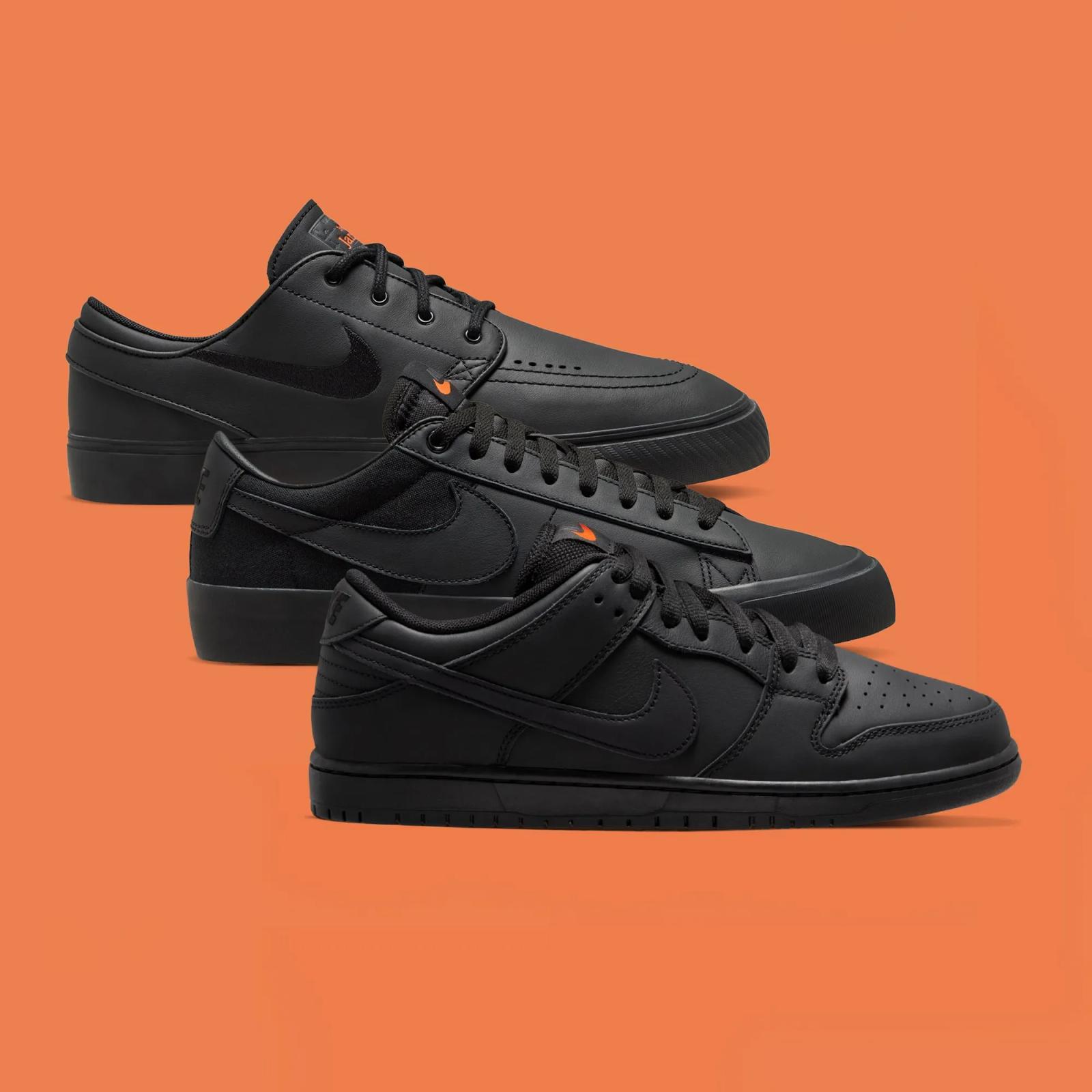 Nike SB Orange Label ISO Triple Black Pack 2024
