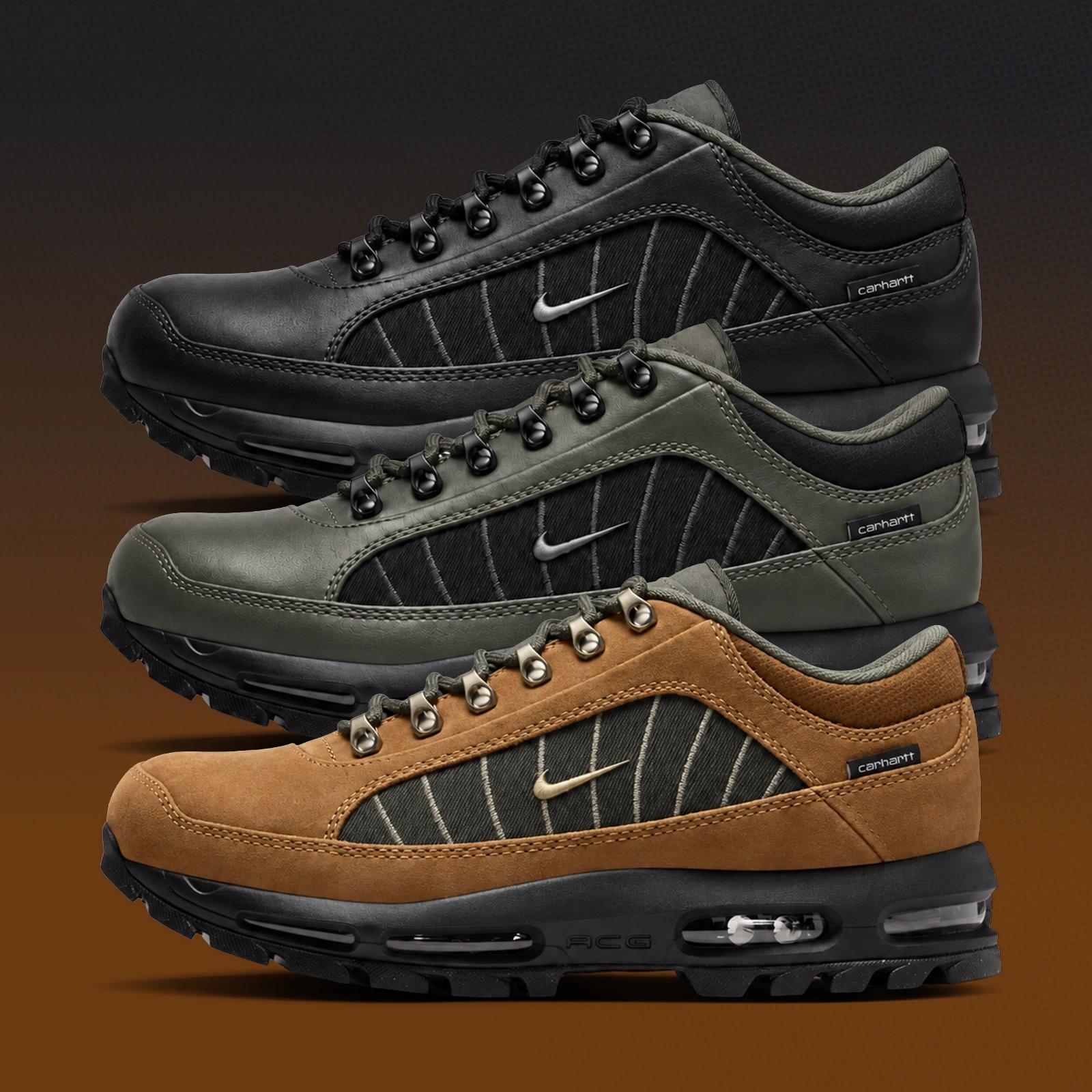 Carhartt WIP x Nike Air Max Goadome Low Pack drops in 2026