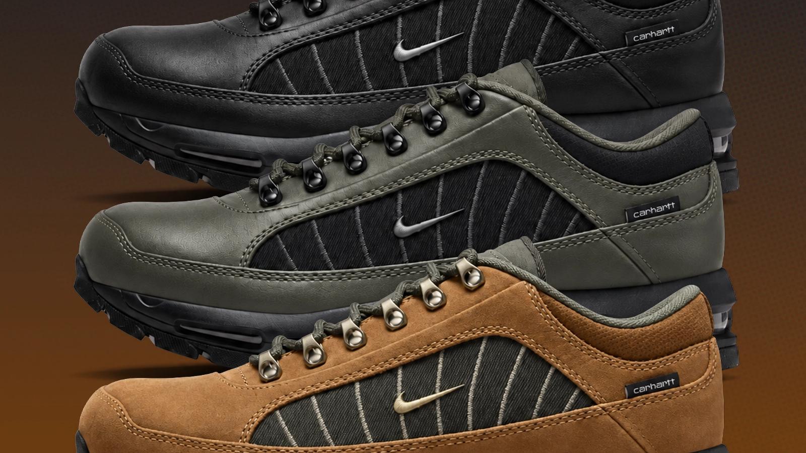 Carhartt WIP x Nike Air Max Goadome Low Pack drops in 2026