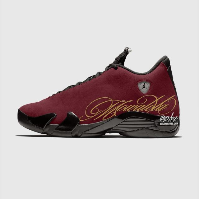 MOWALOLA x Air Jordan 14 Retro SP "Burnt Red"